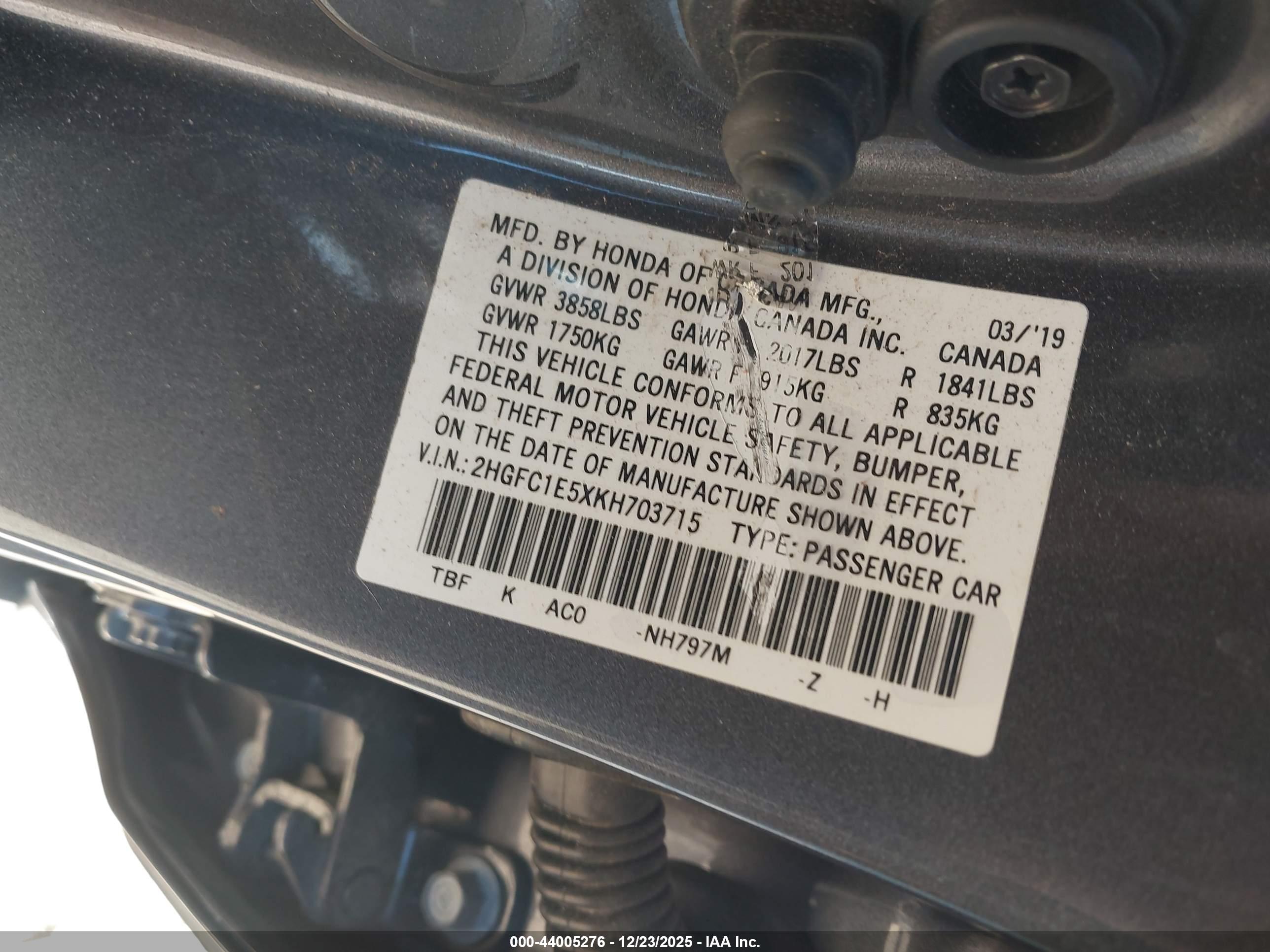 HONDA CIVIC image 9