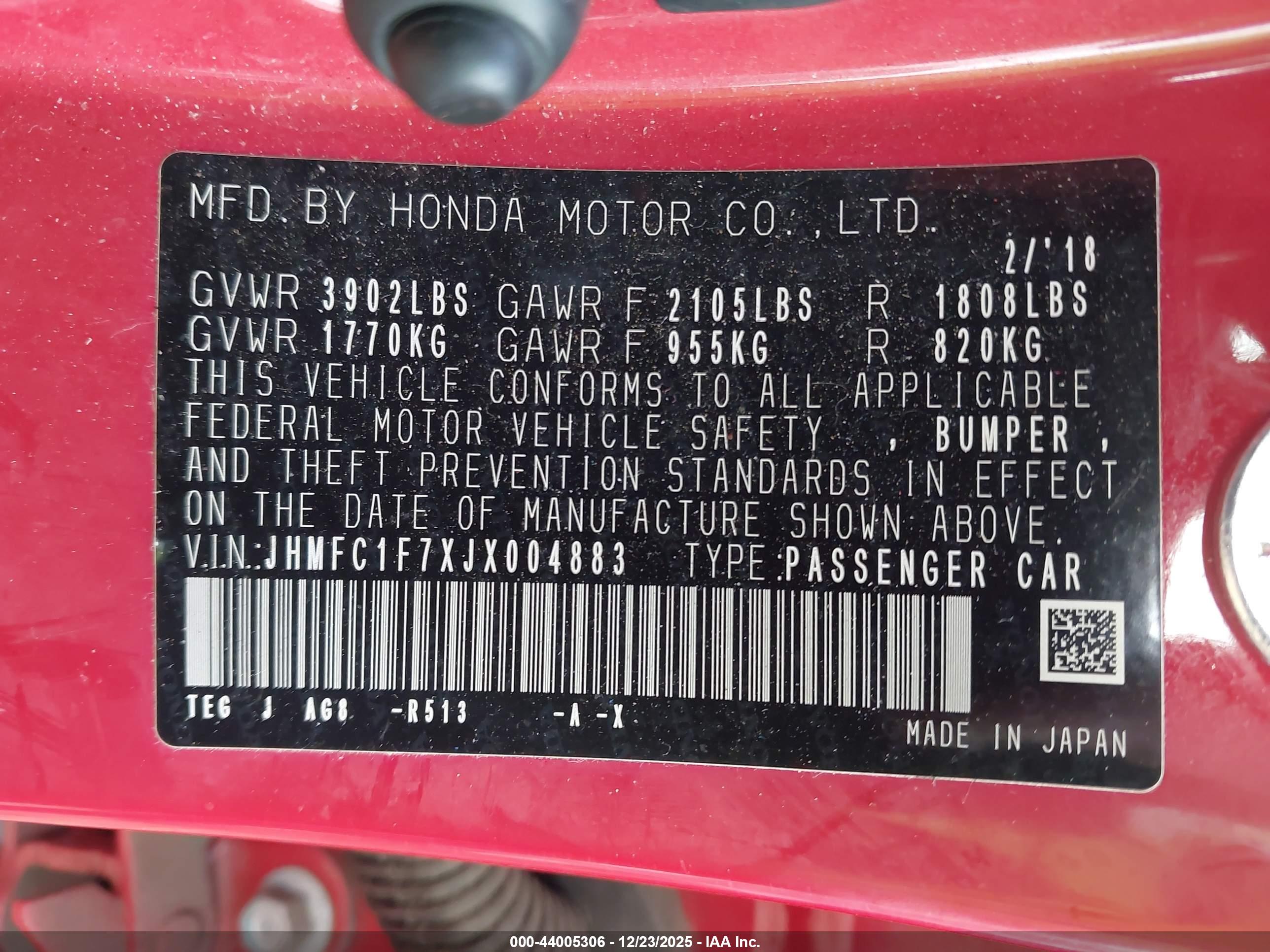 HONDA CIVIC image 9