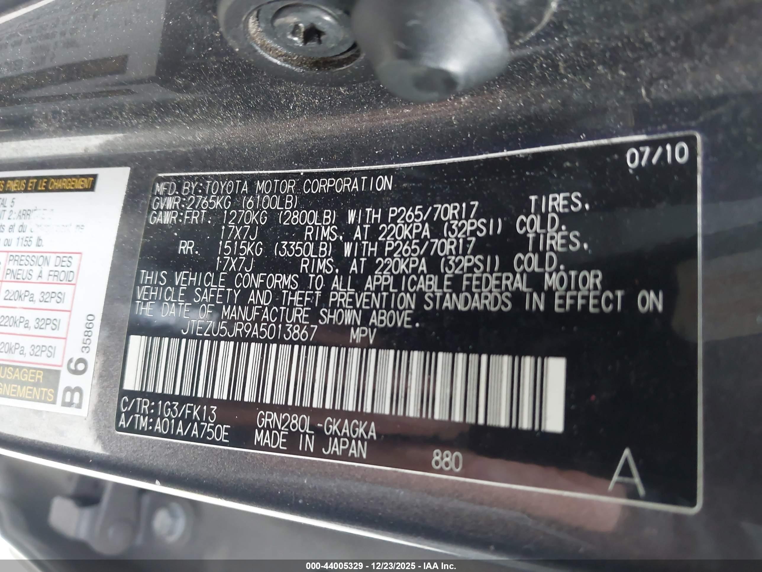 TOYOTA 4RUNNER image 9