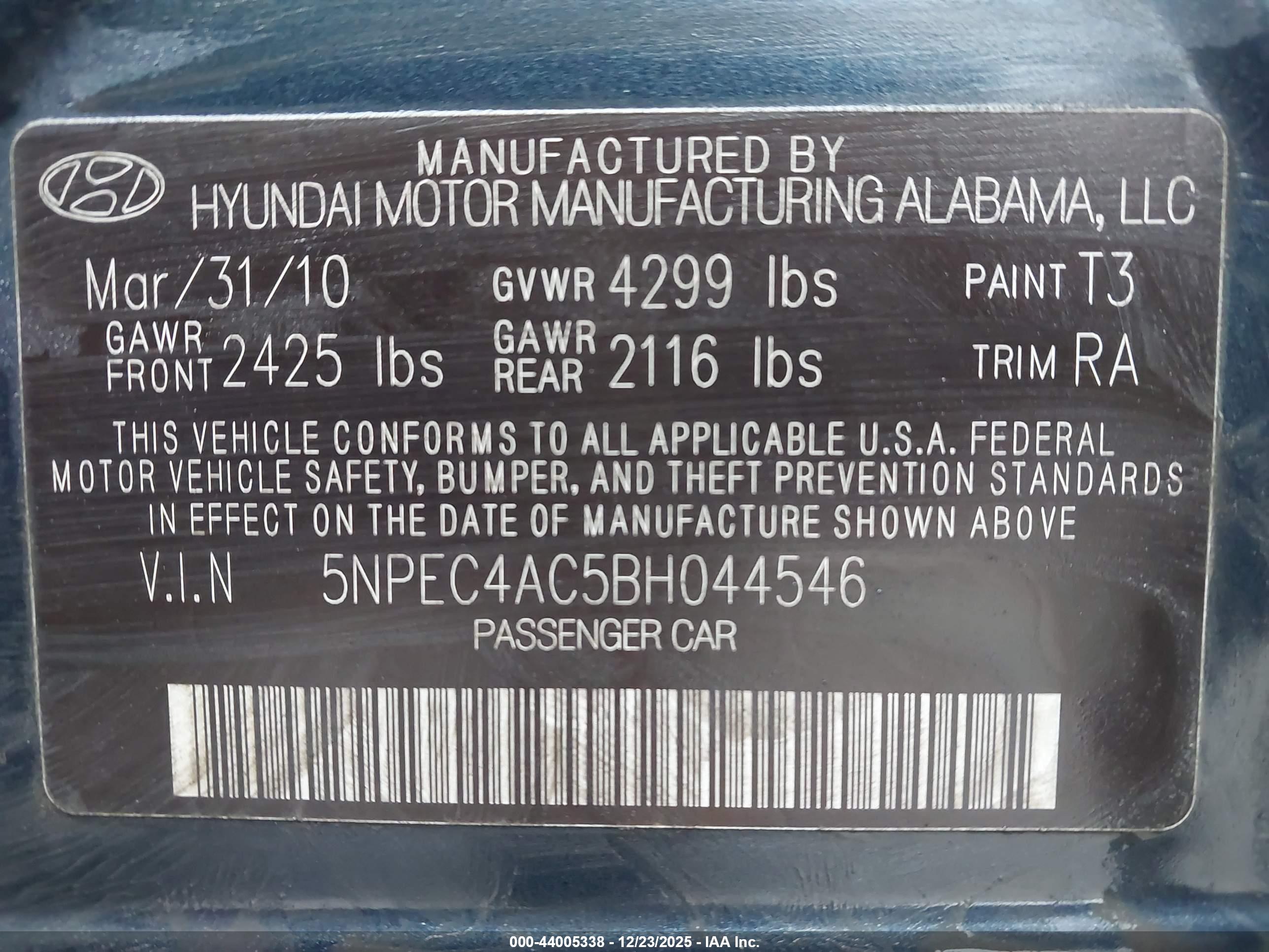 HYUNDAI SONATA image 9