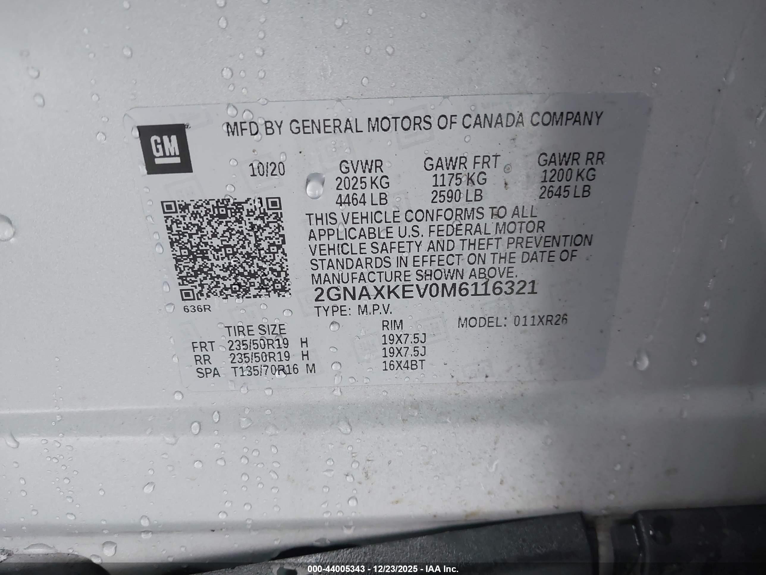 CHEVROLET EQUINOX image 9