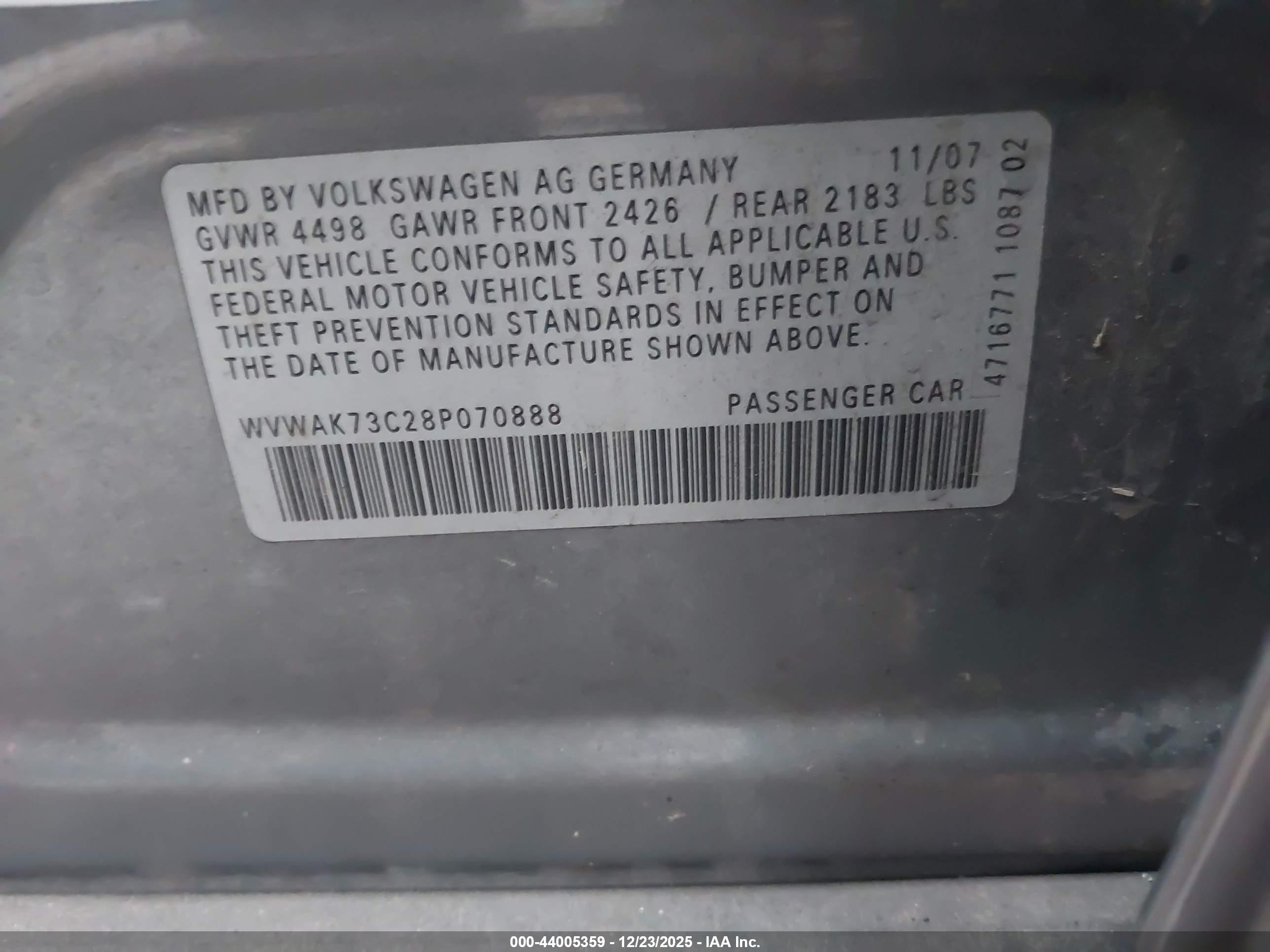 VOLKSWAGEN PASSAT image 9