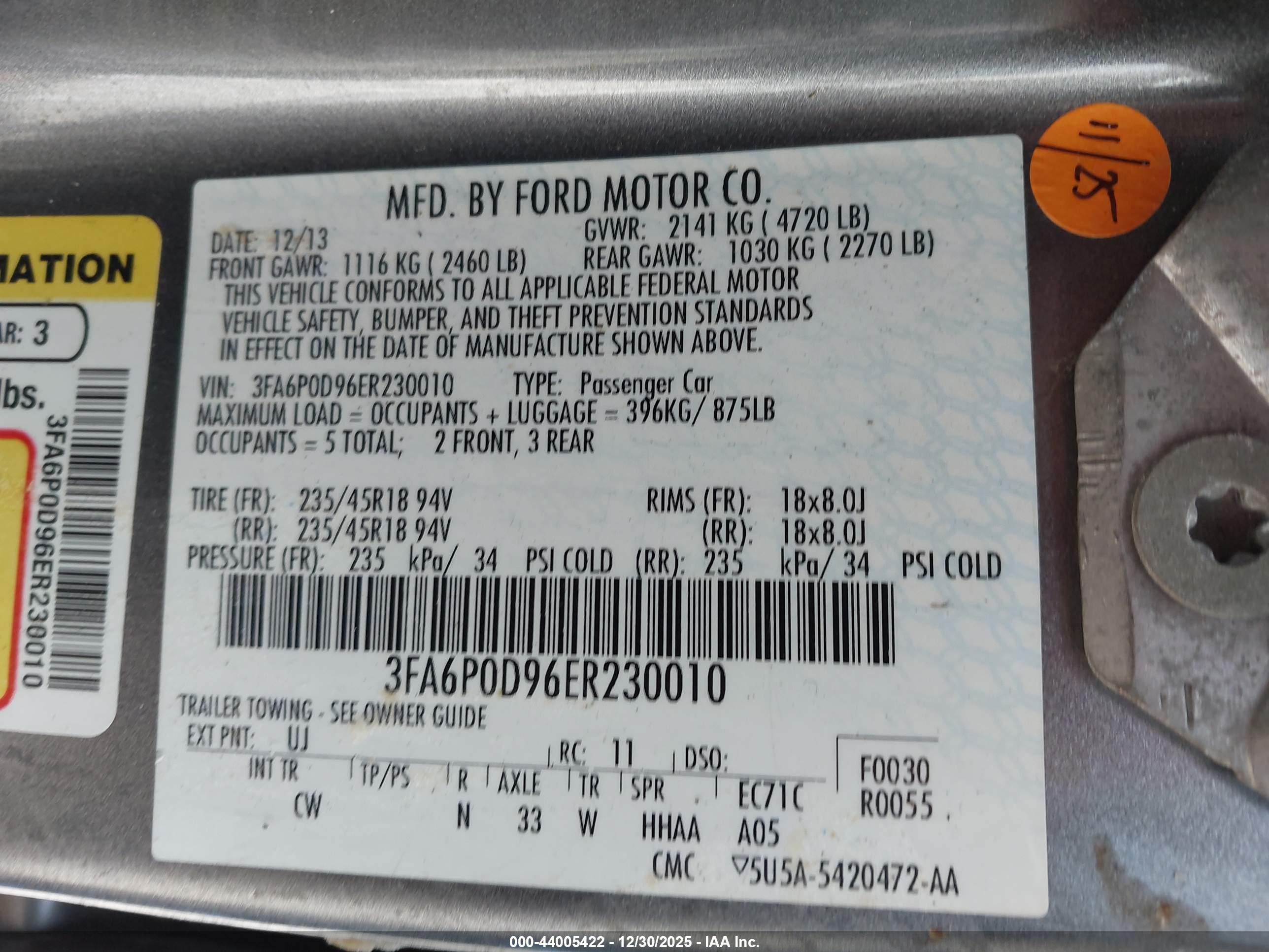 FORD FUSION image 9