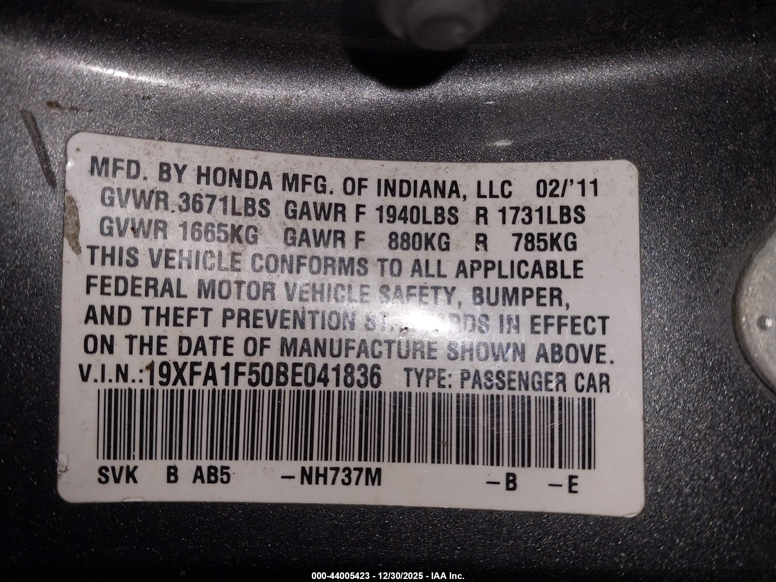 HONDA CIVIC image 9