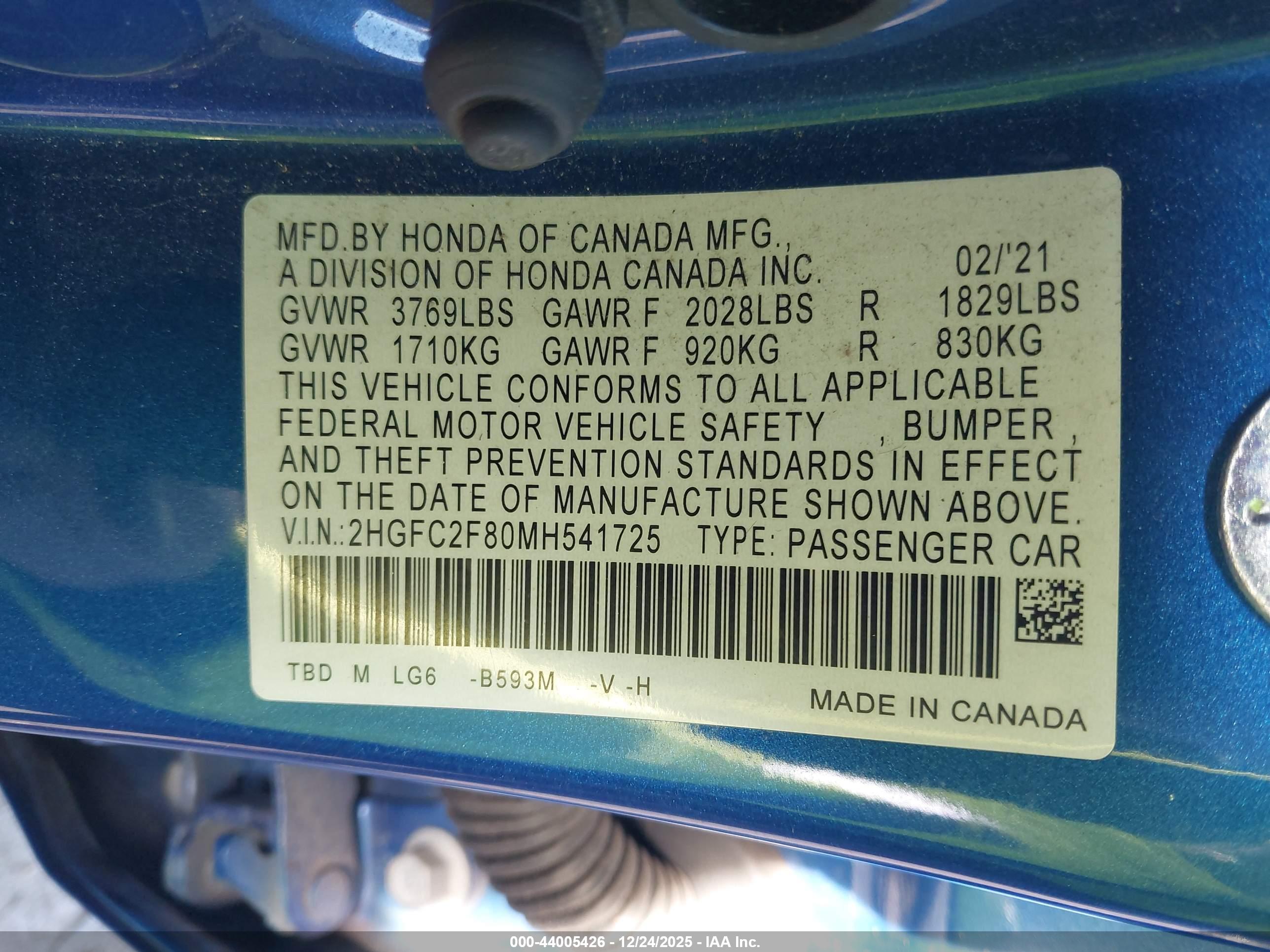 HONDA CIVIC image 9