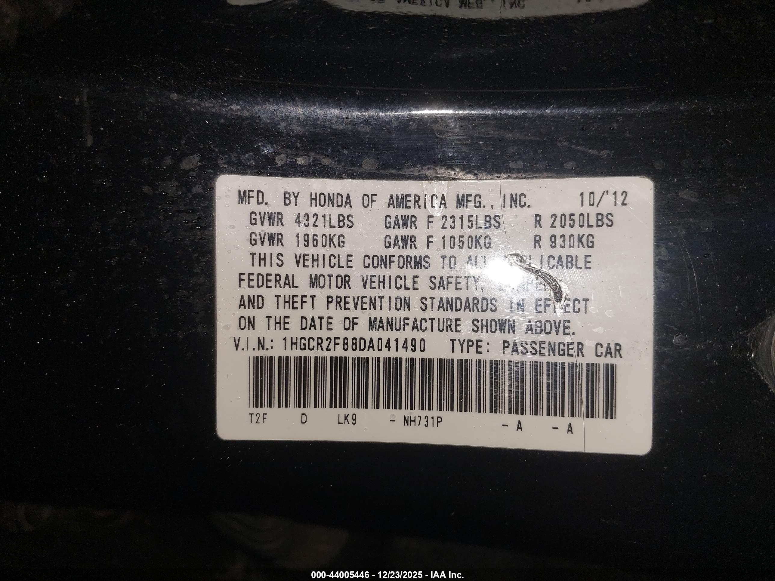 HONDA ACCORD image 9
