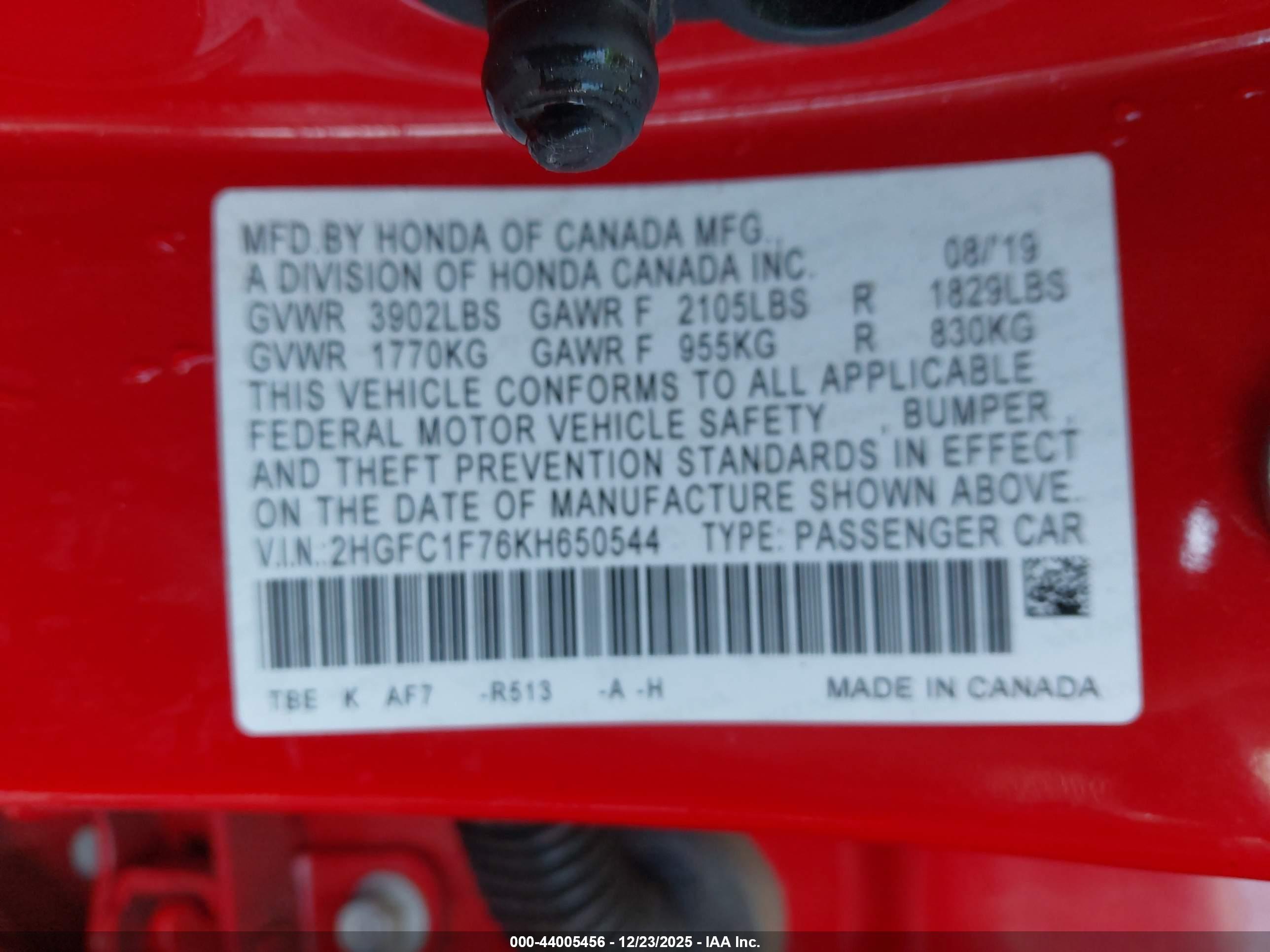 HONDA CIVIC image 9