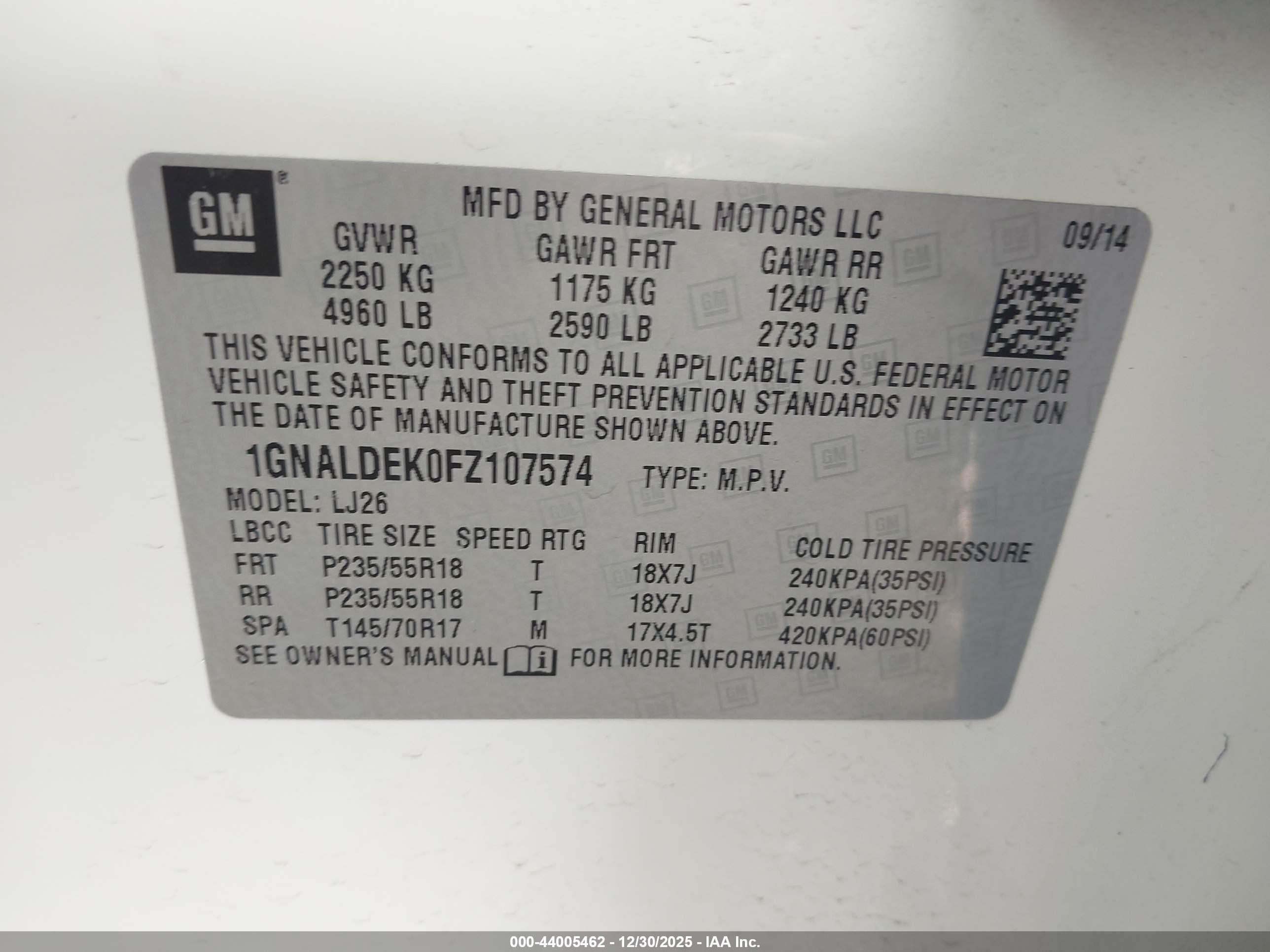 CHEVROLET EQUINOX image 9