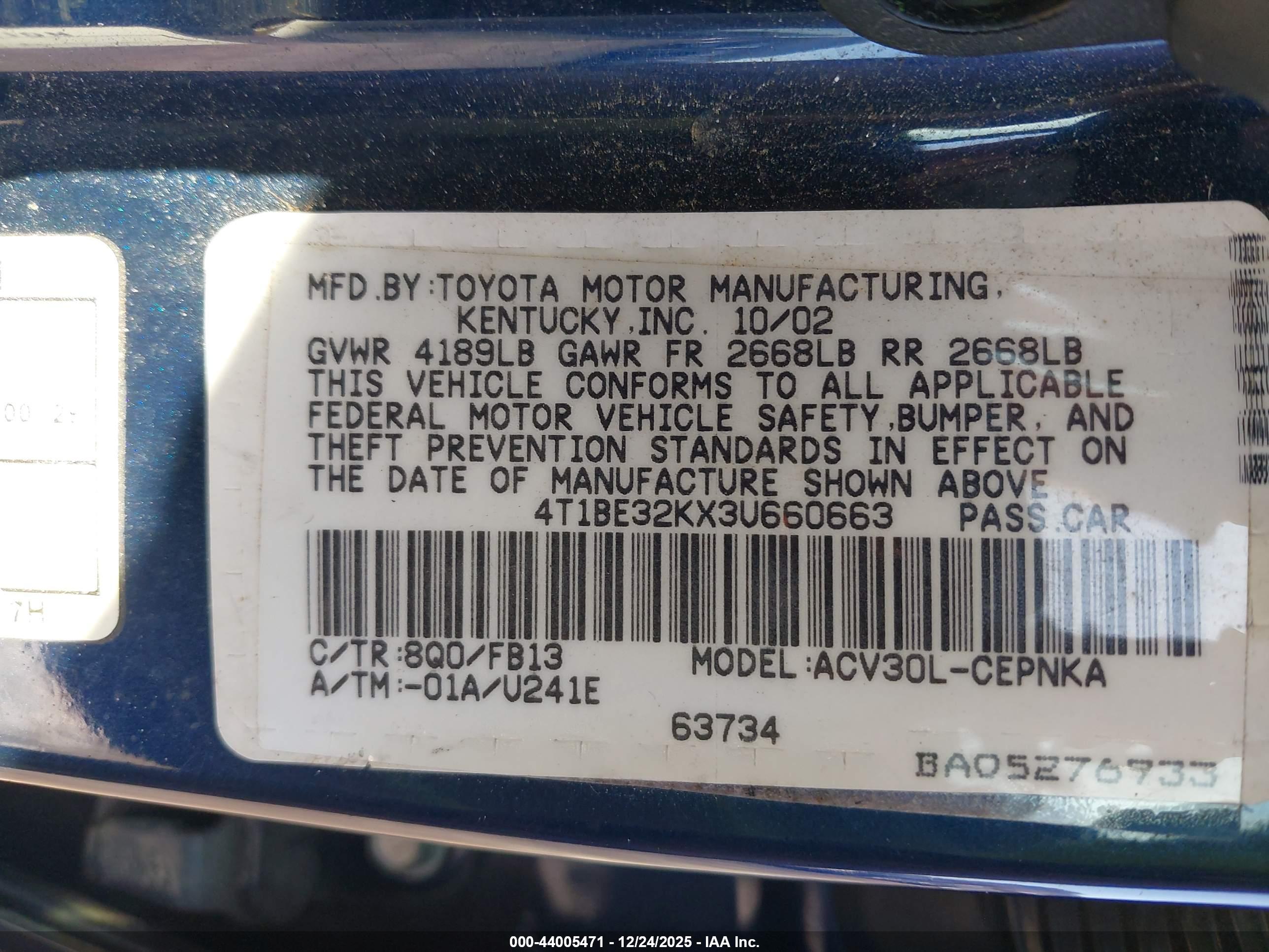 TOYOTA CAMRY image 9