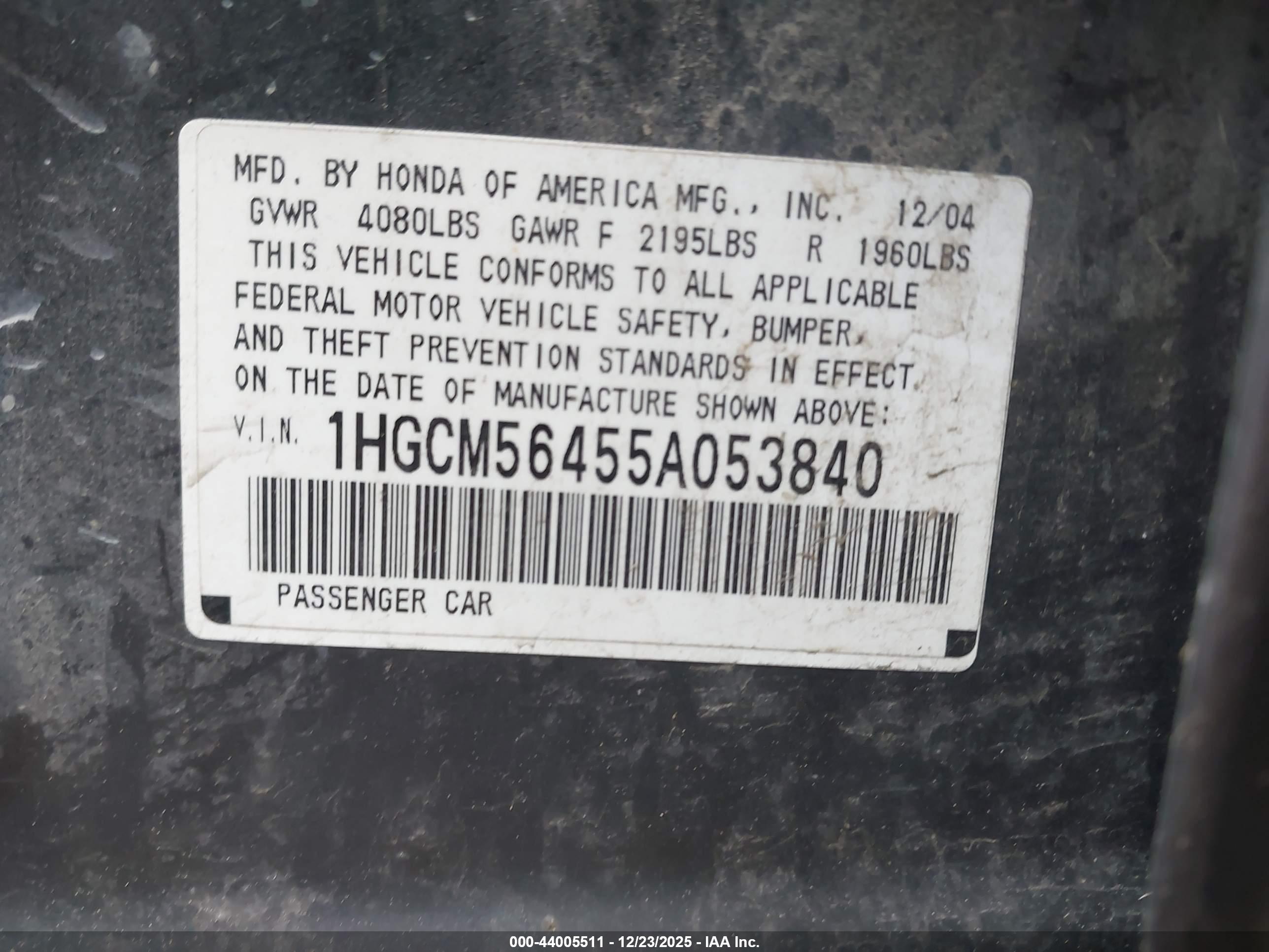 HONDA ACCORD image 9