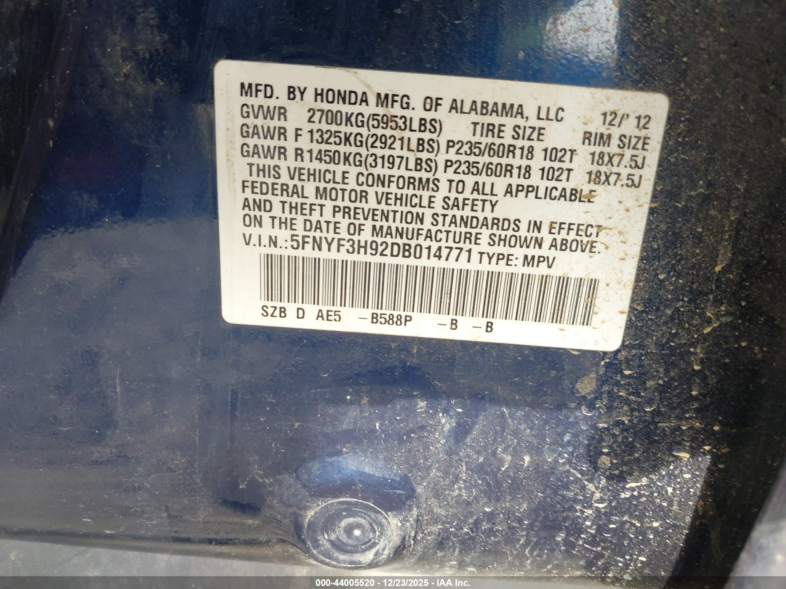 HONDA PILOT image 9
