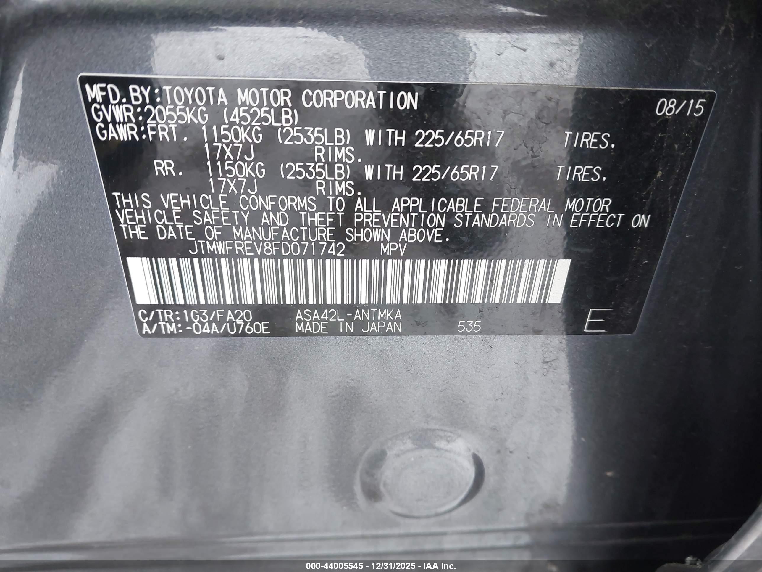 TOYOTA RAV4 image 9