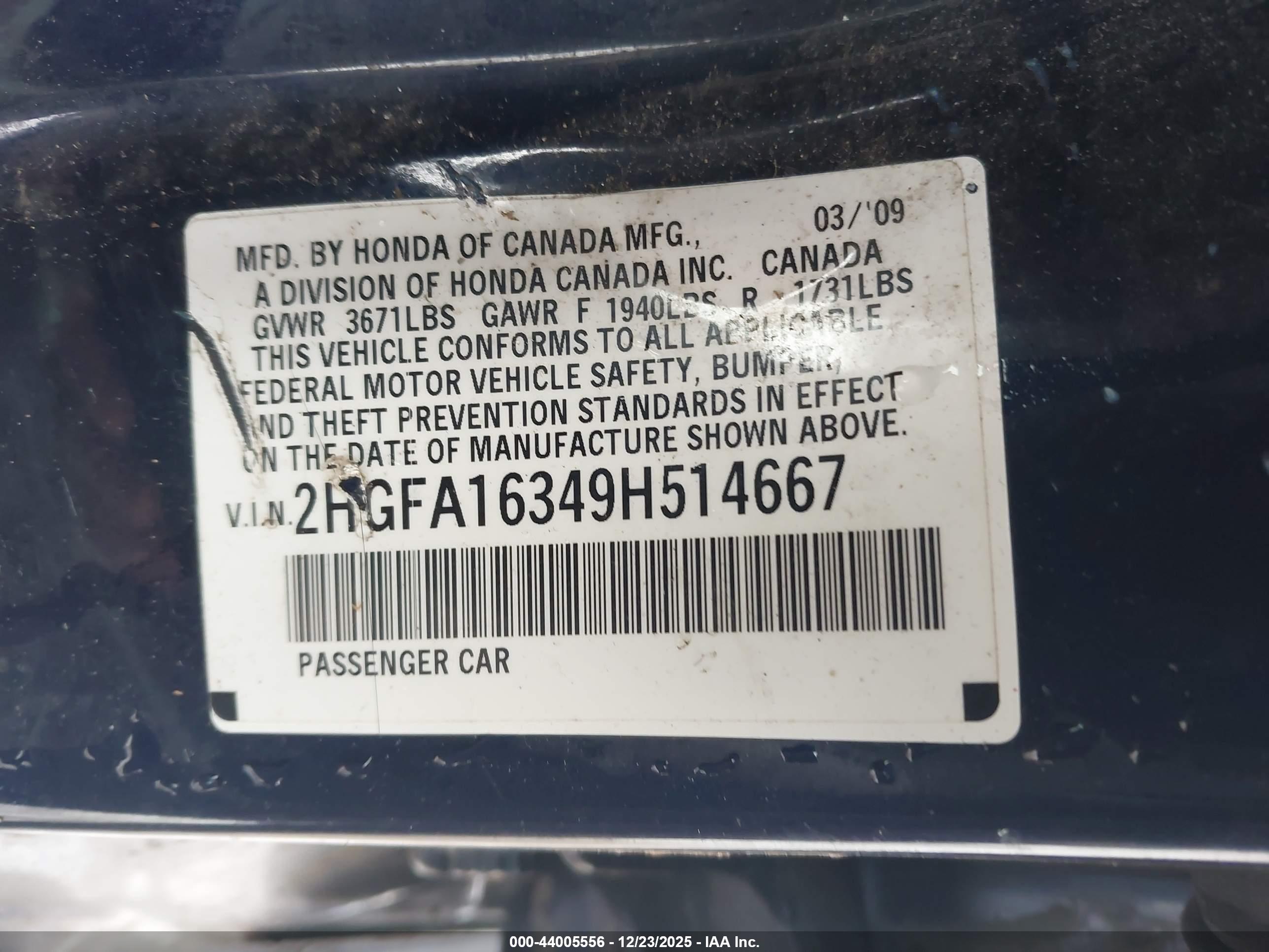 HONDA CIVIC image 9