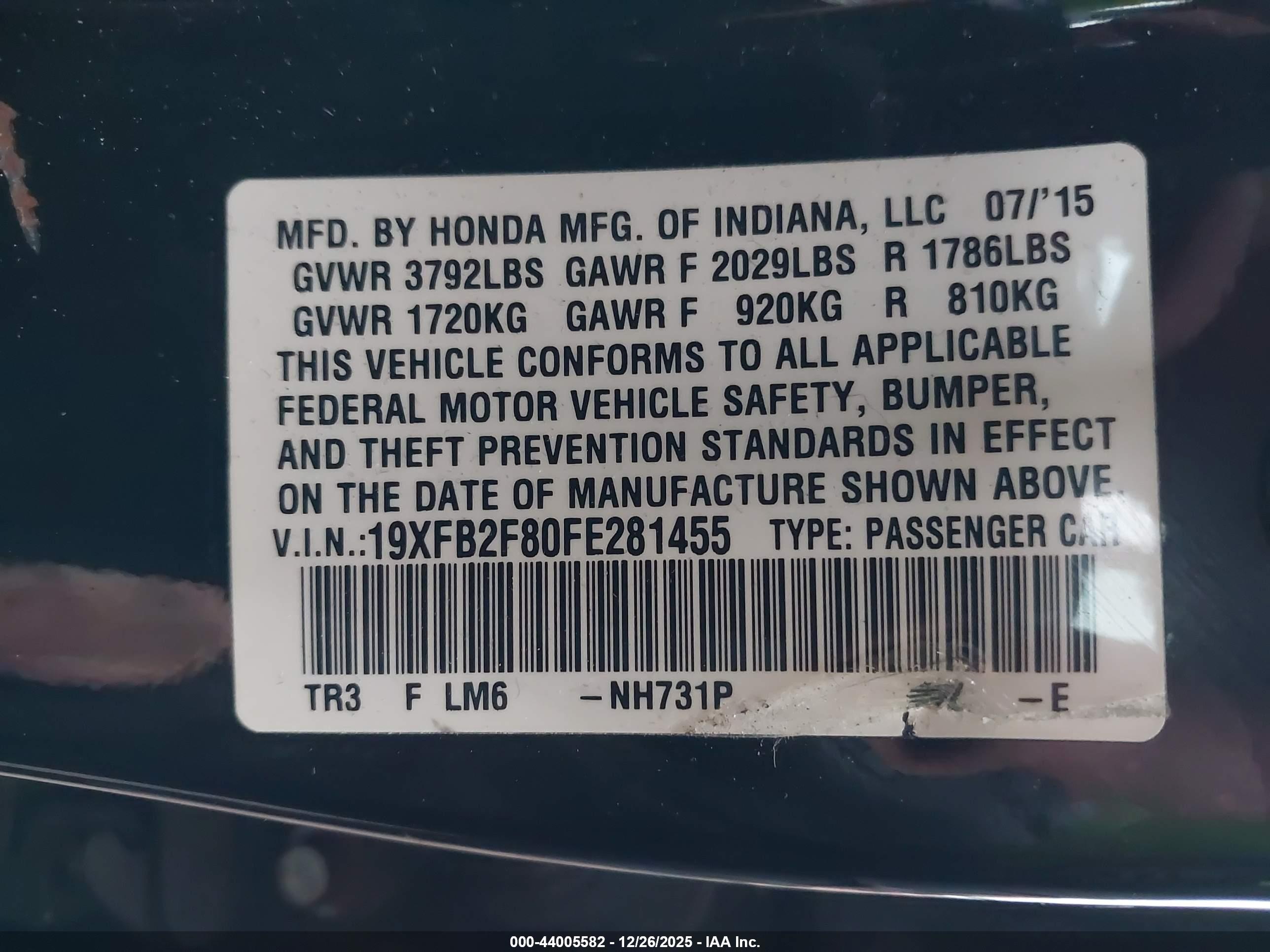 HONDA CIVIC image 9