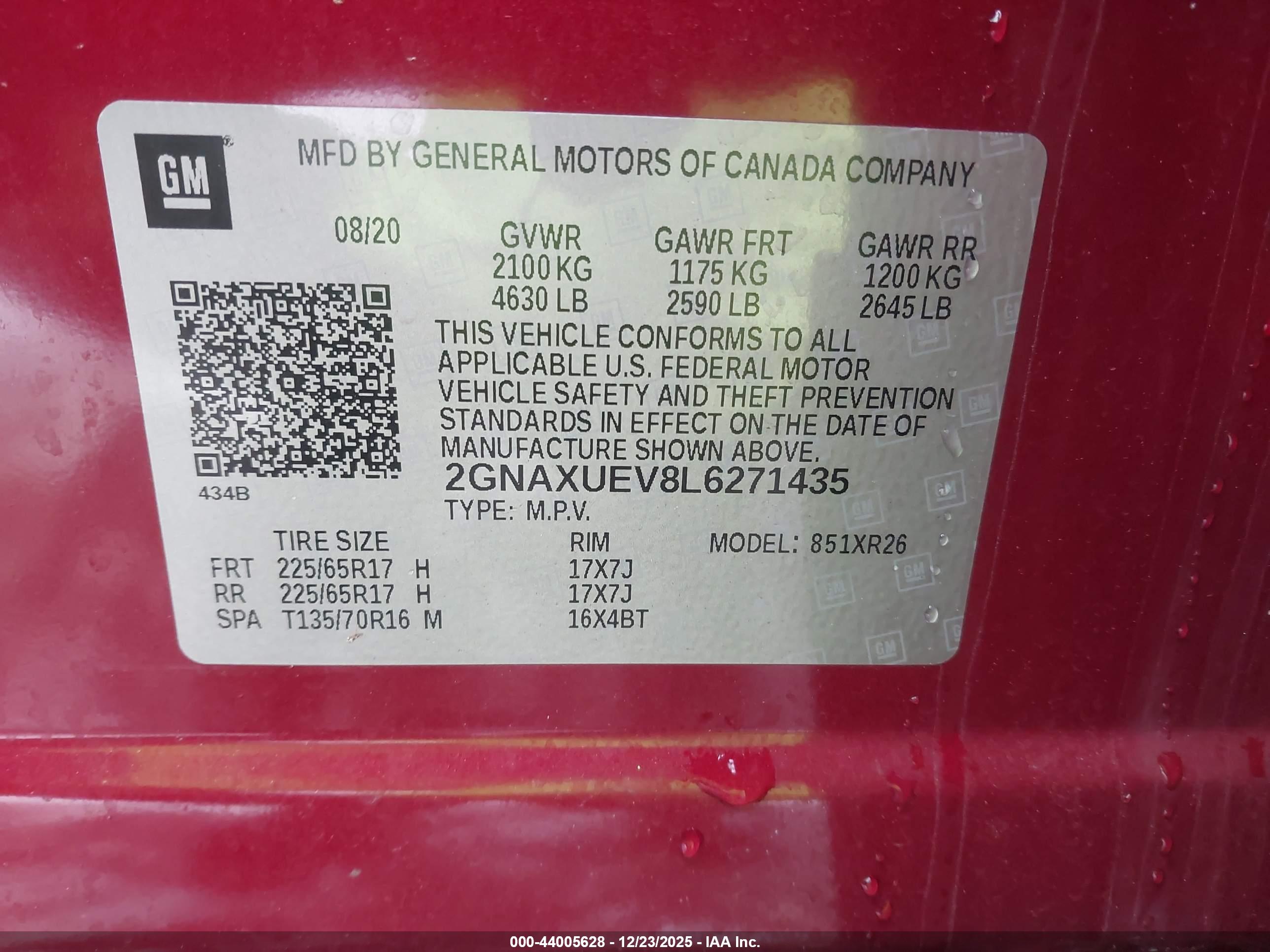CHEVROLET EQUINOX image 9