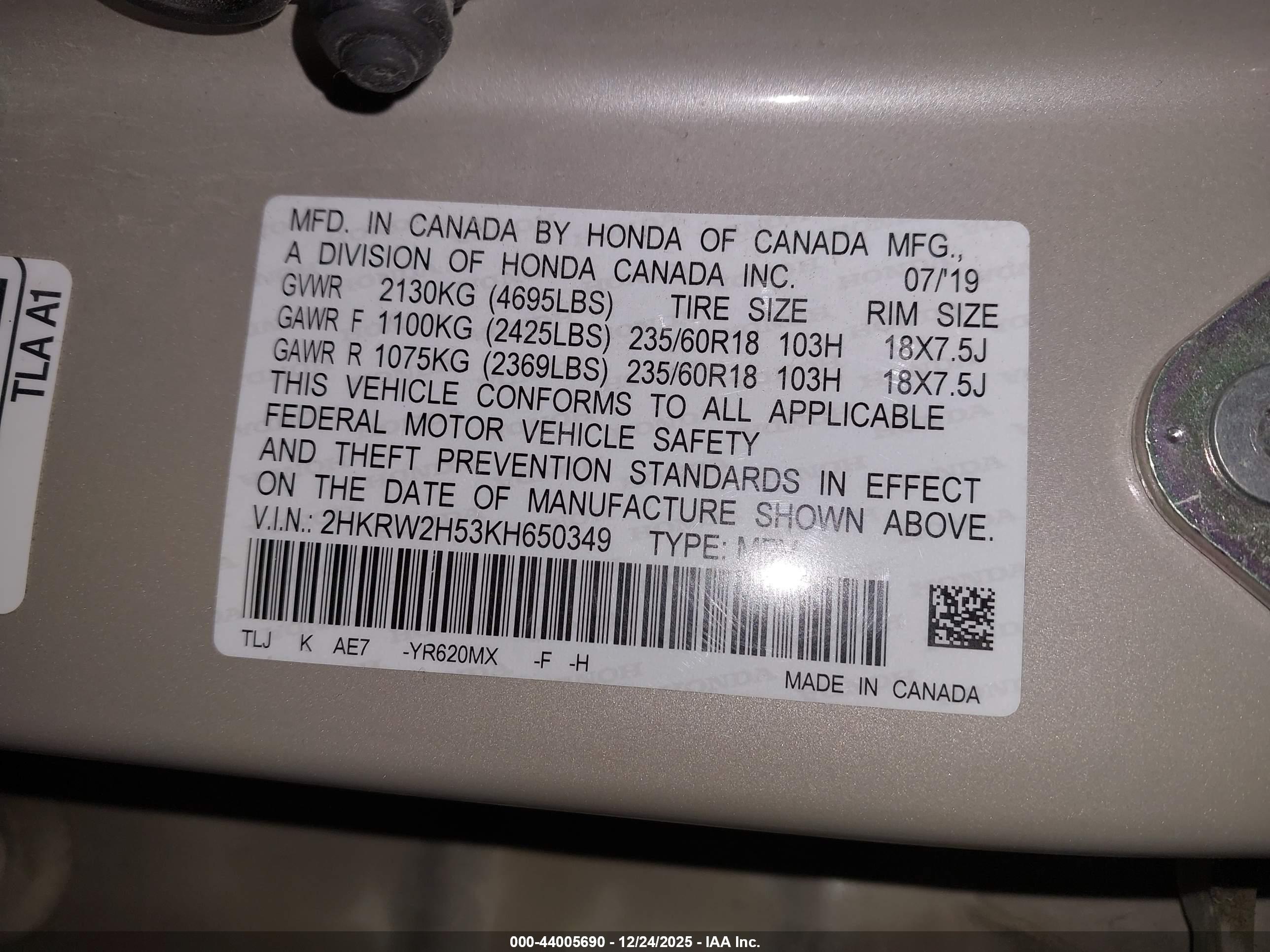 HONDA CR-V image 9