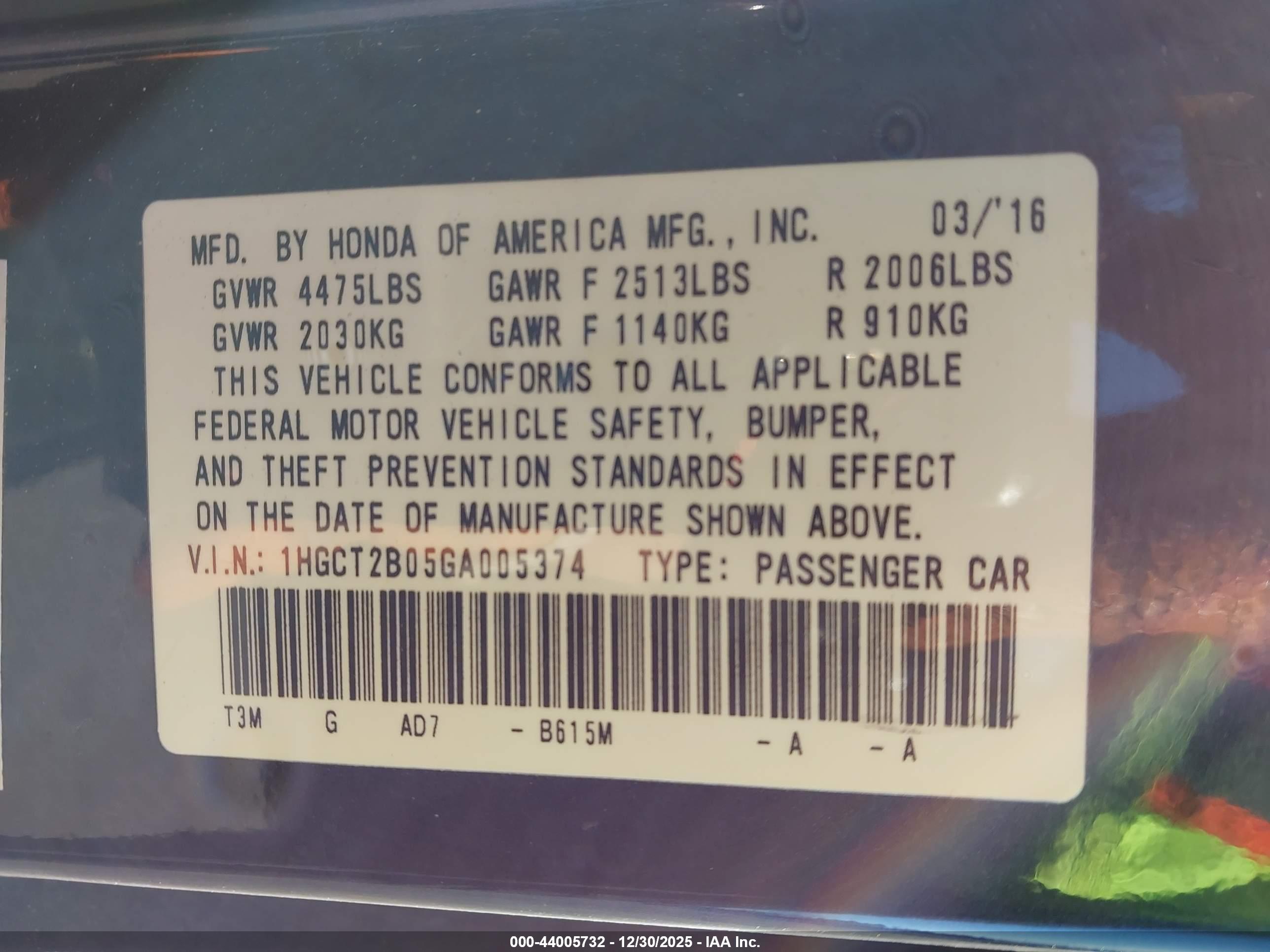 HONDA ACCORD image 9
