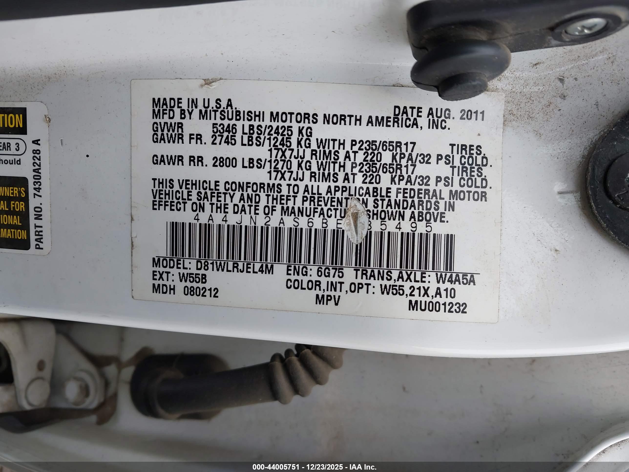 MITSUBISHI ENDEAVOR image 9