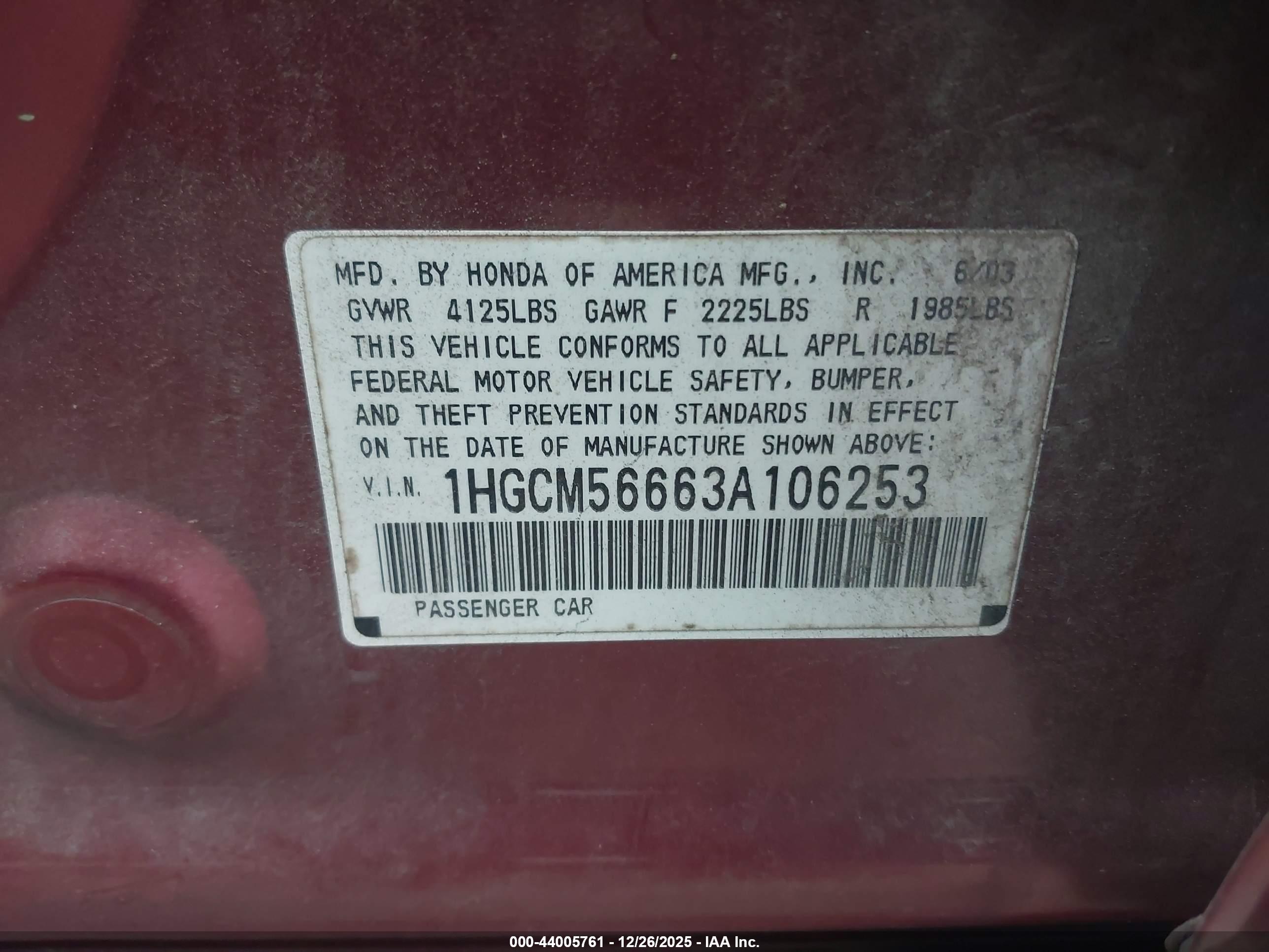 HONDA ACCORD image 9