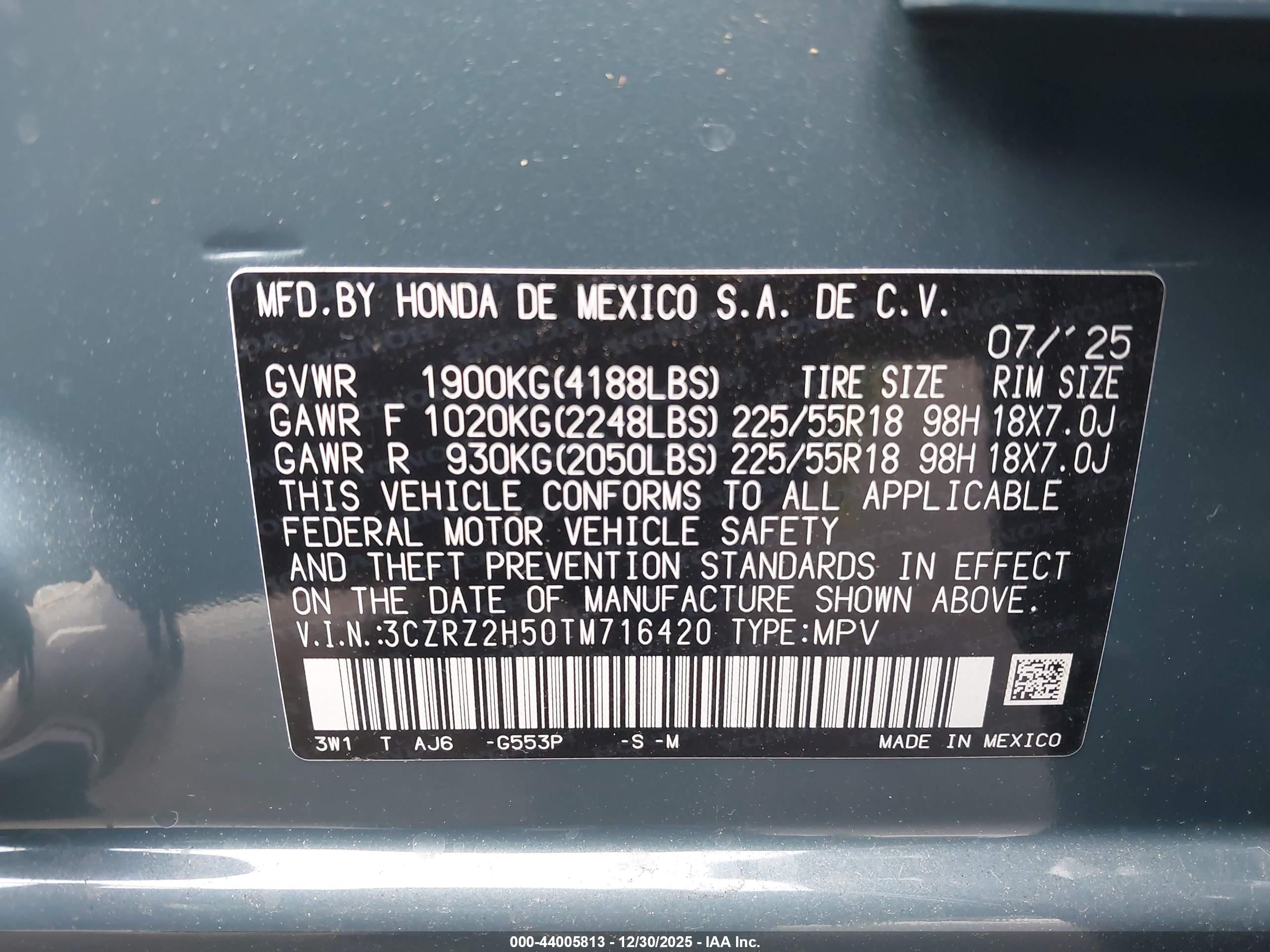 HONDA HR-V image 9