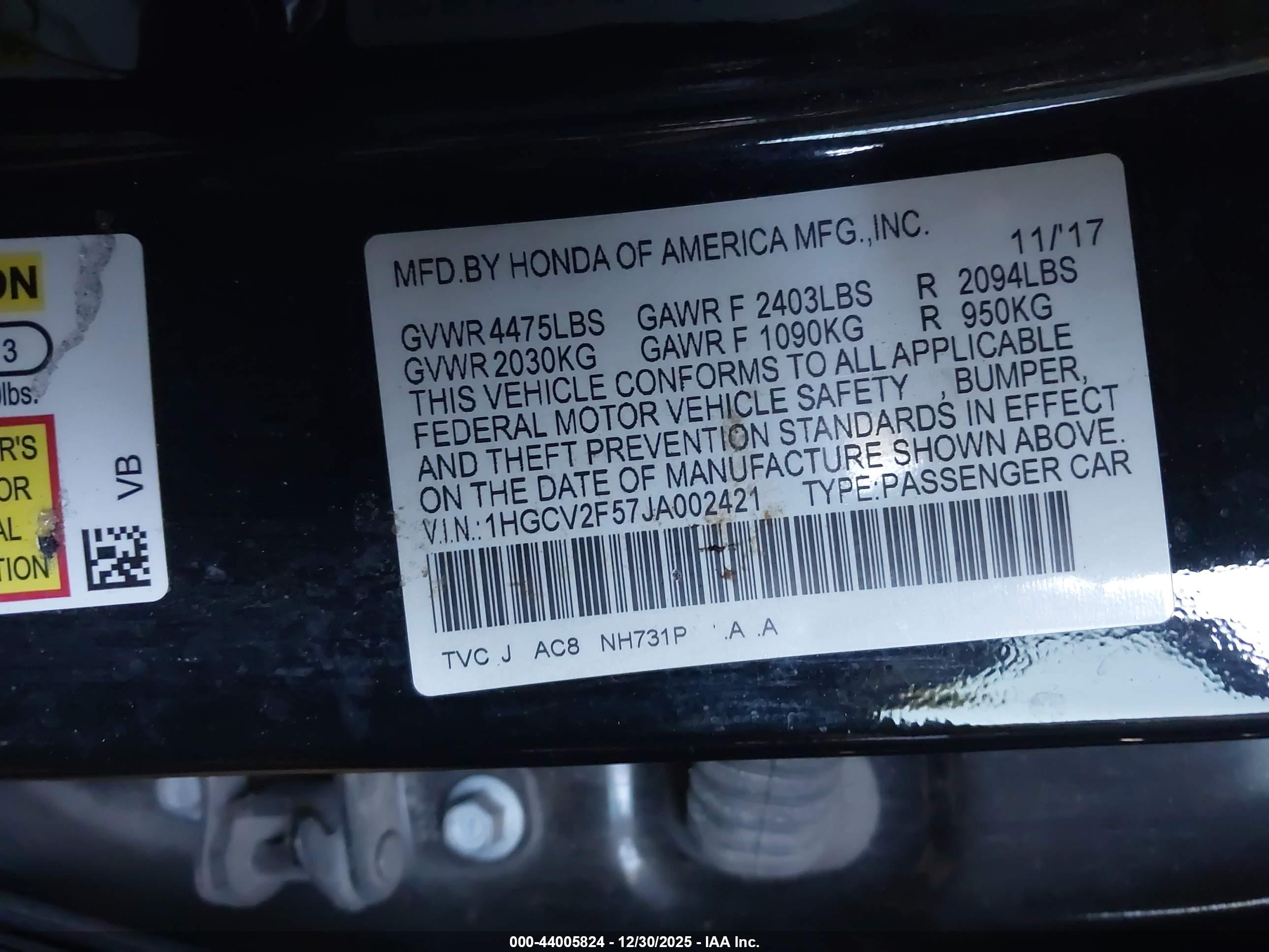HONDA ACCORD image 9