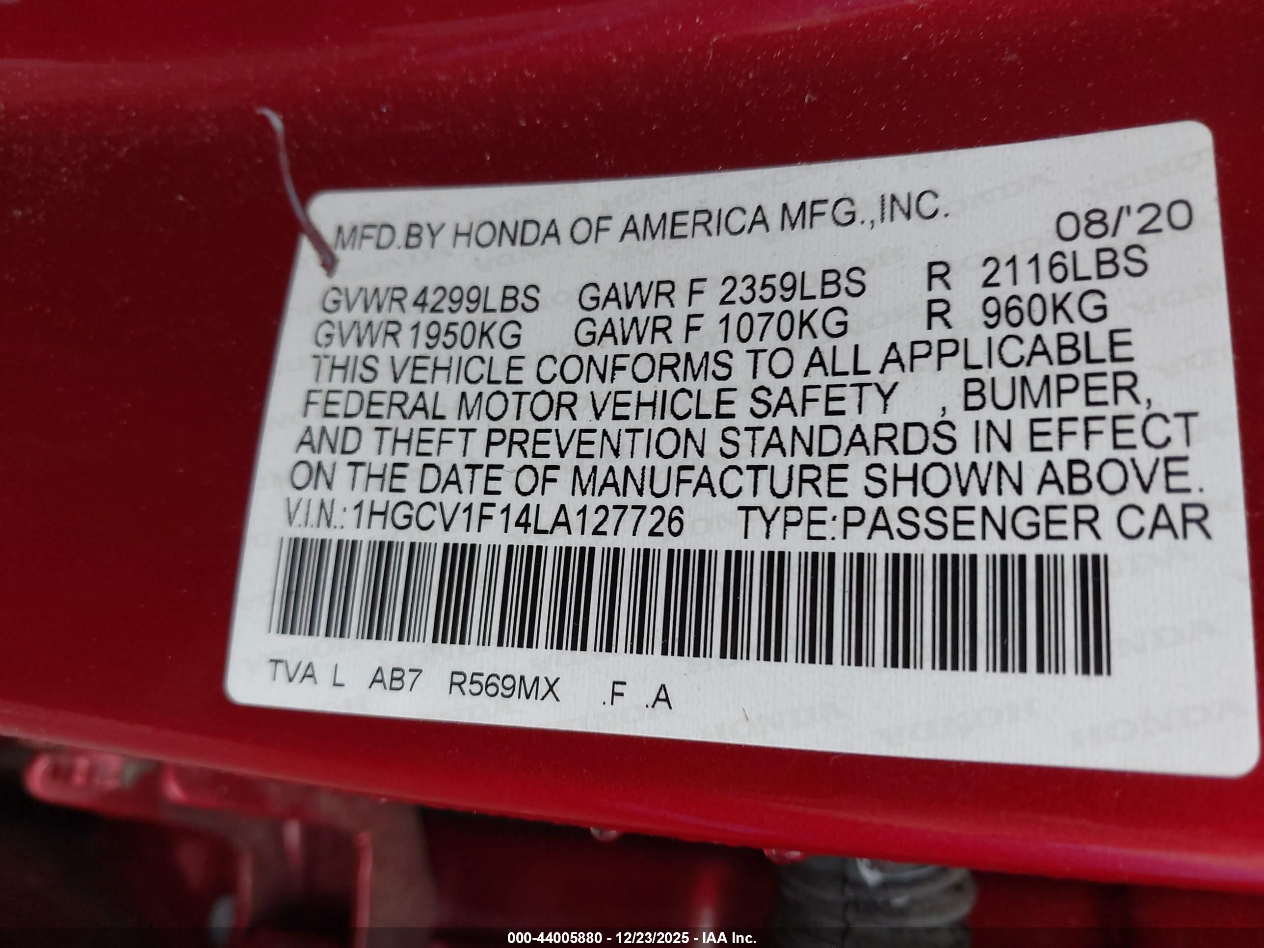 HONDA ACCORD image 9