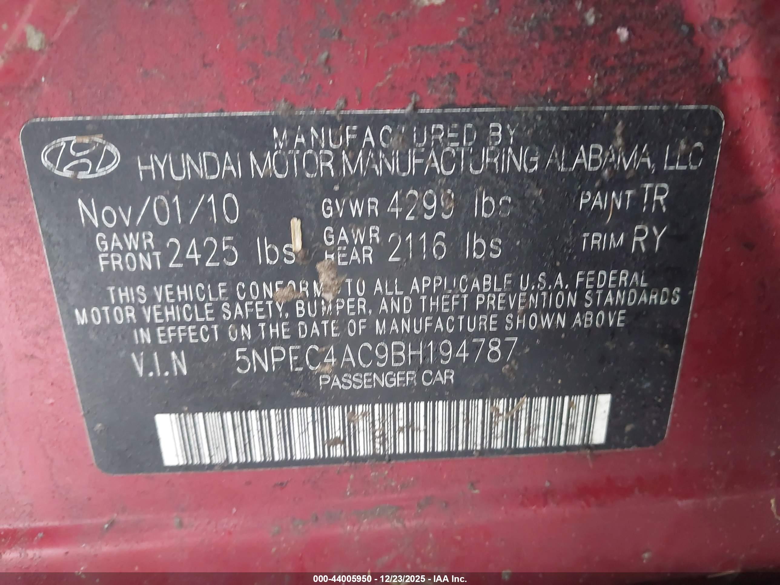 HYUNDAI SONATA image 9