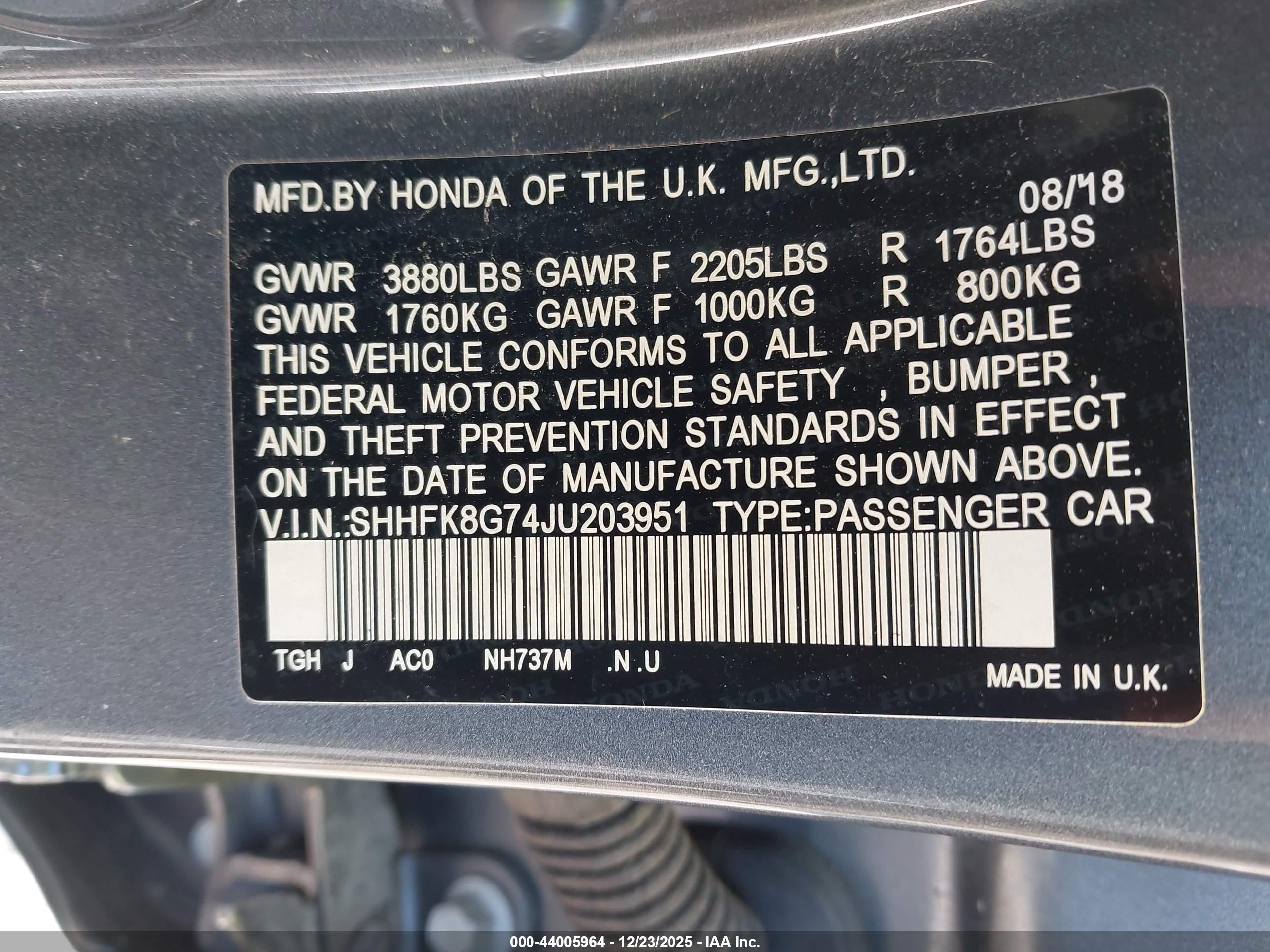 HONDA CIVIC image 9