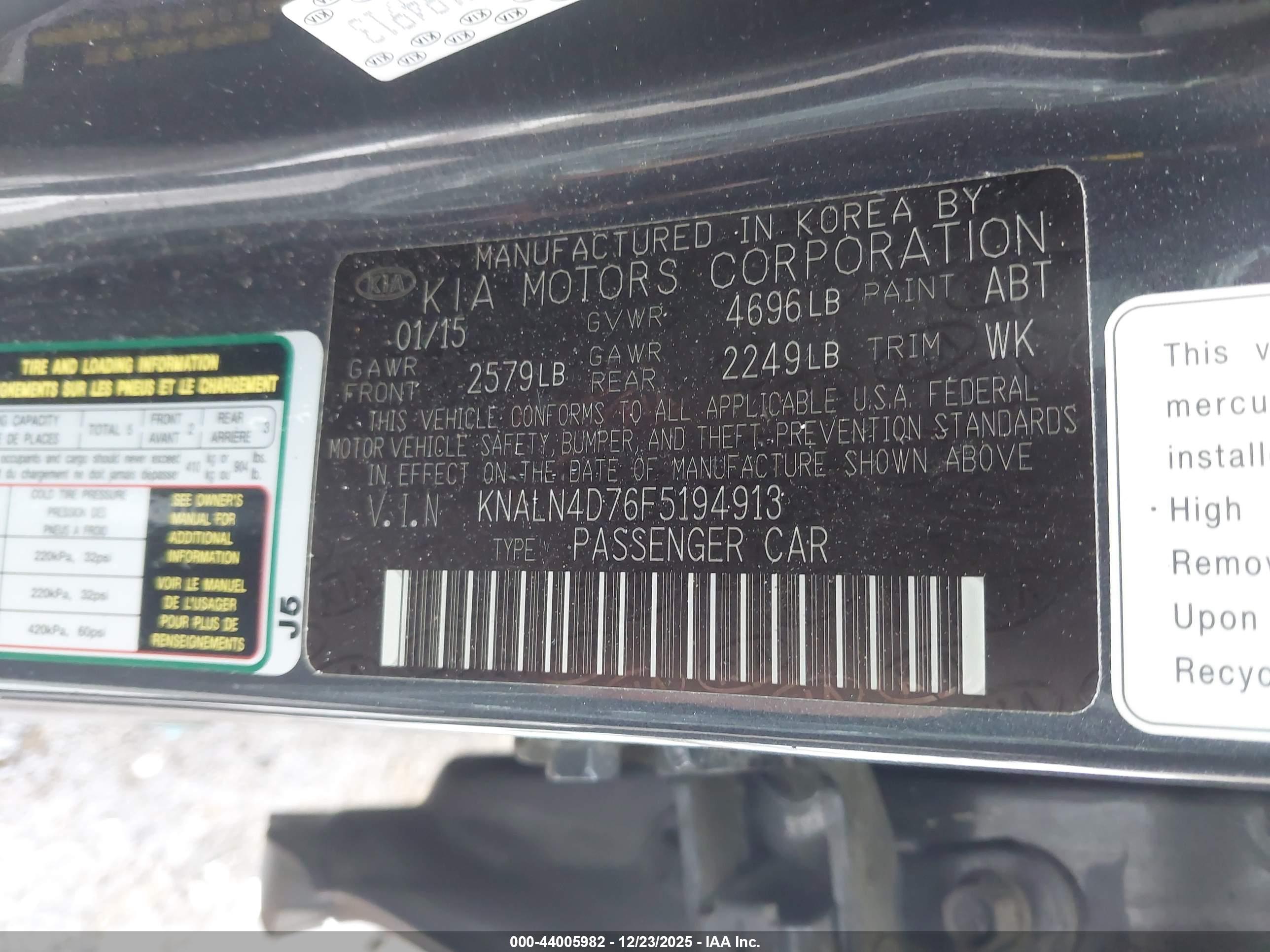 KIA CADENZA image 9