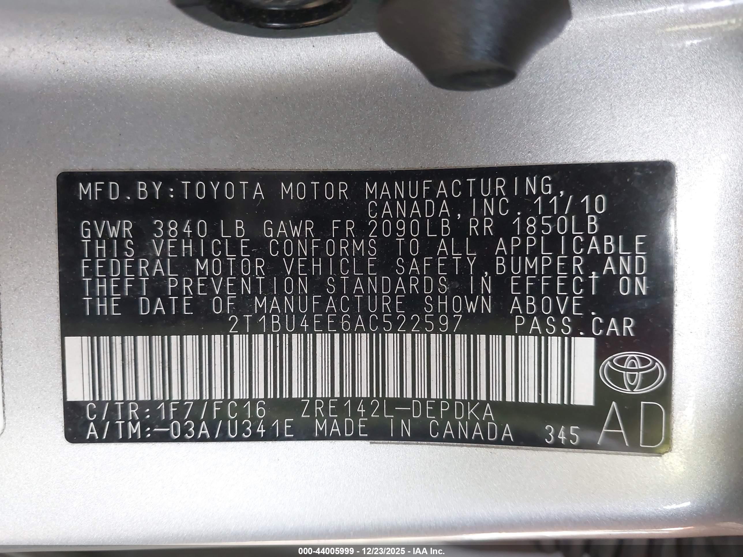 TOYOTA COROLLA image 9