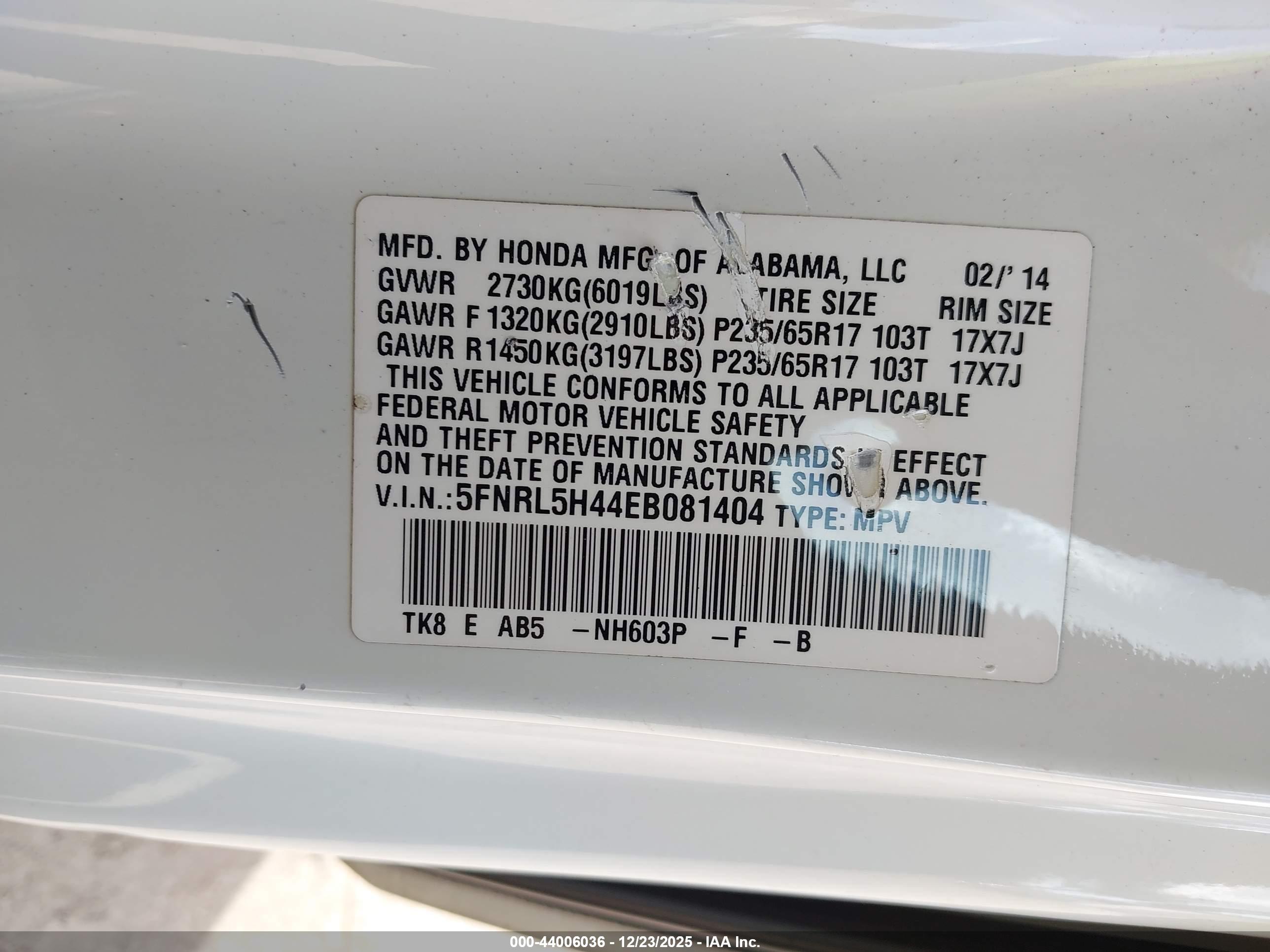 HONDA ODYSSEY image 9