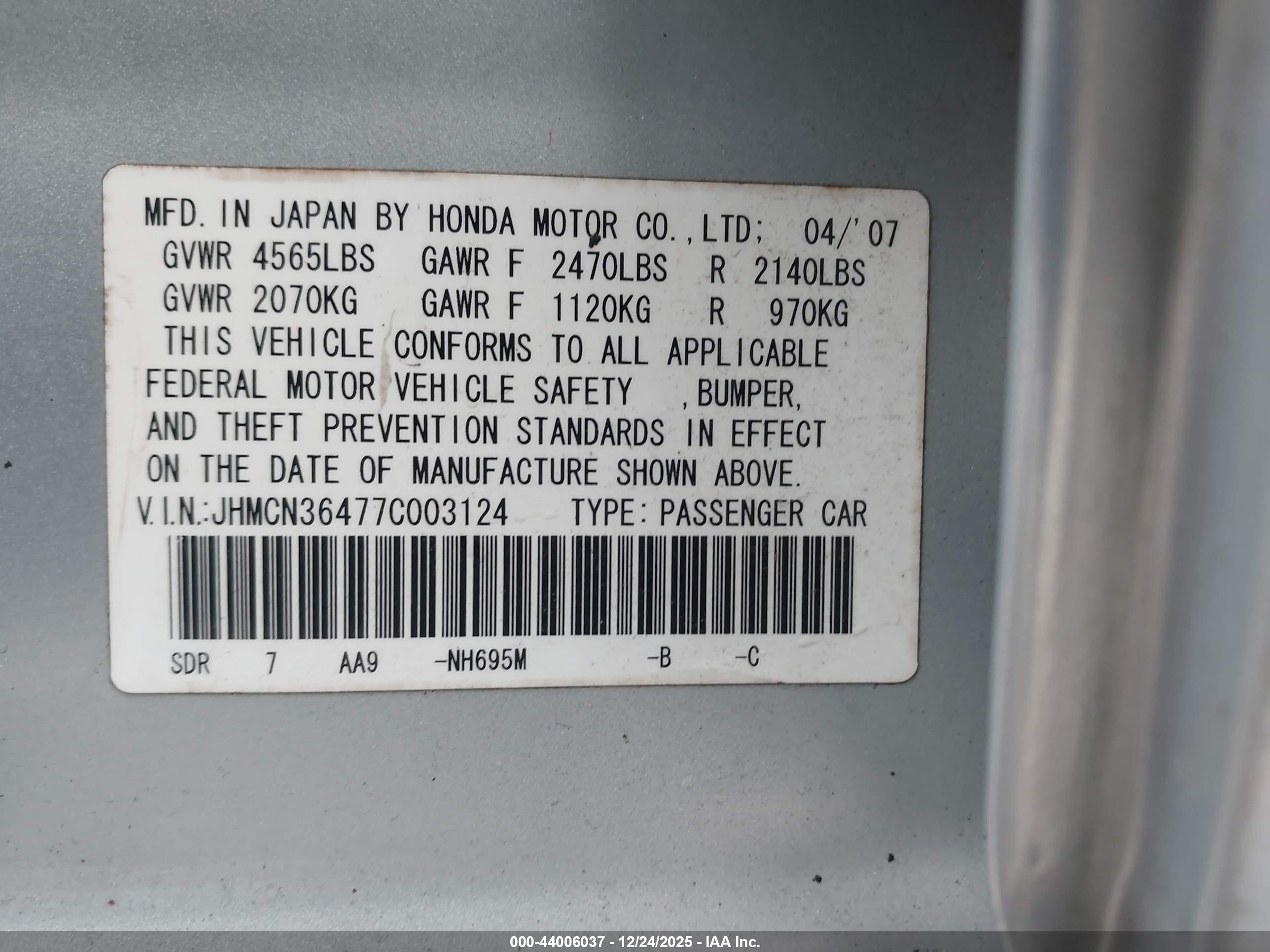HONDA ACCORD image 9