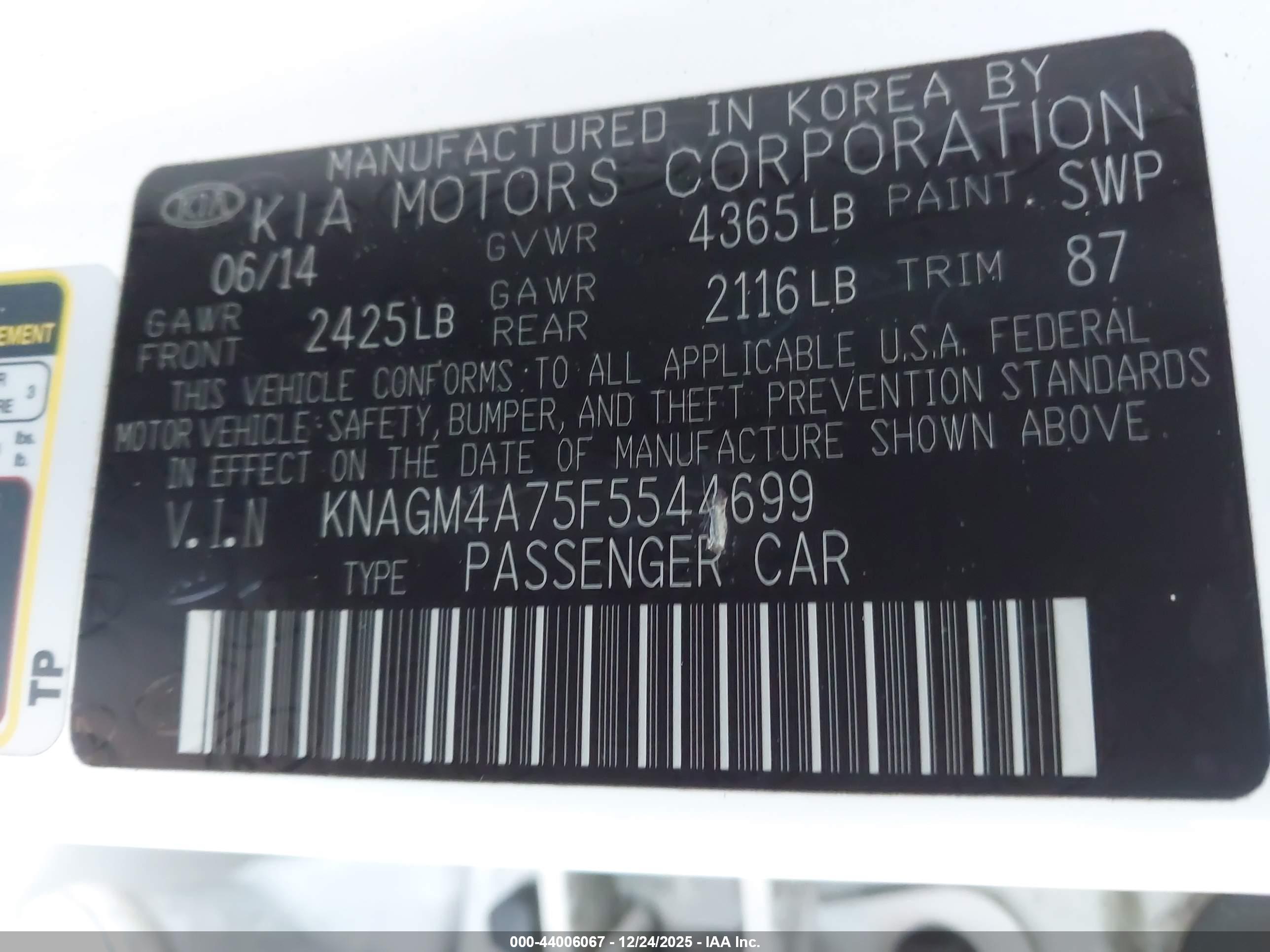 KIA OPTIMA image 9