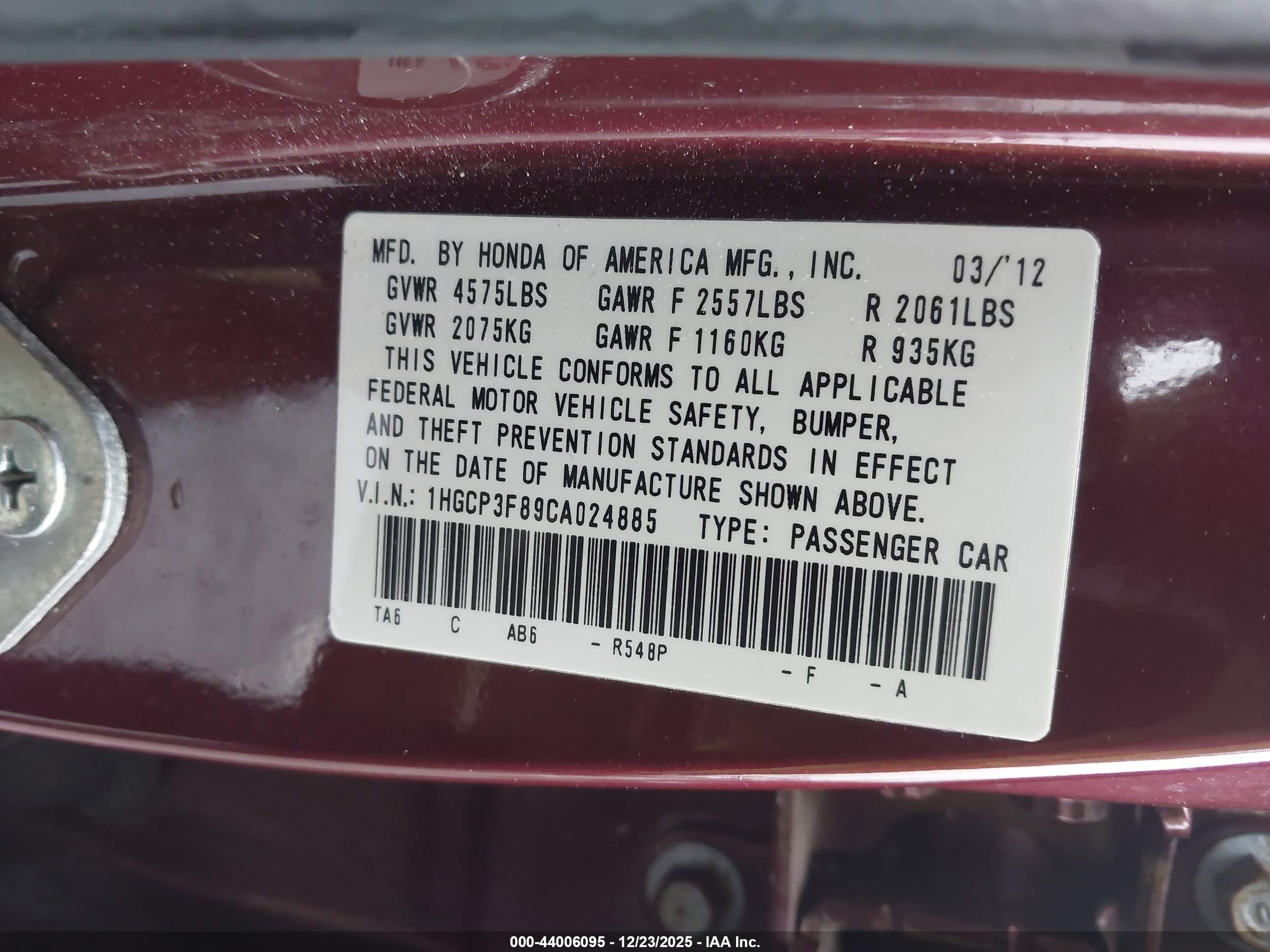 HONDA ACCORD image 9