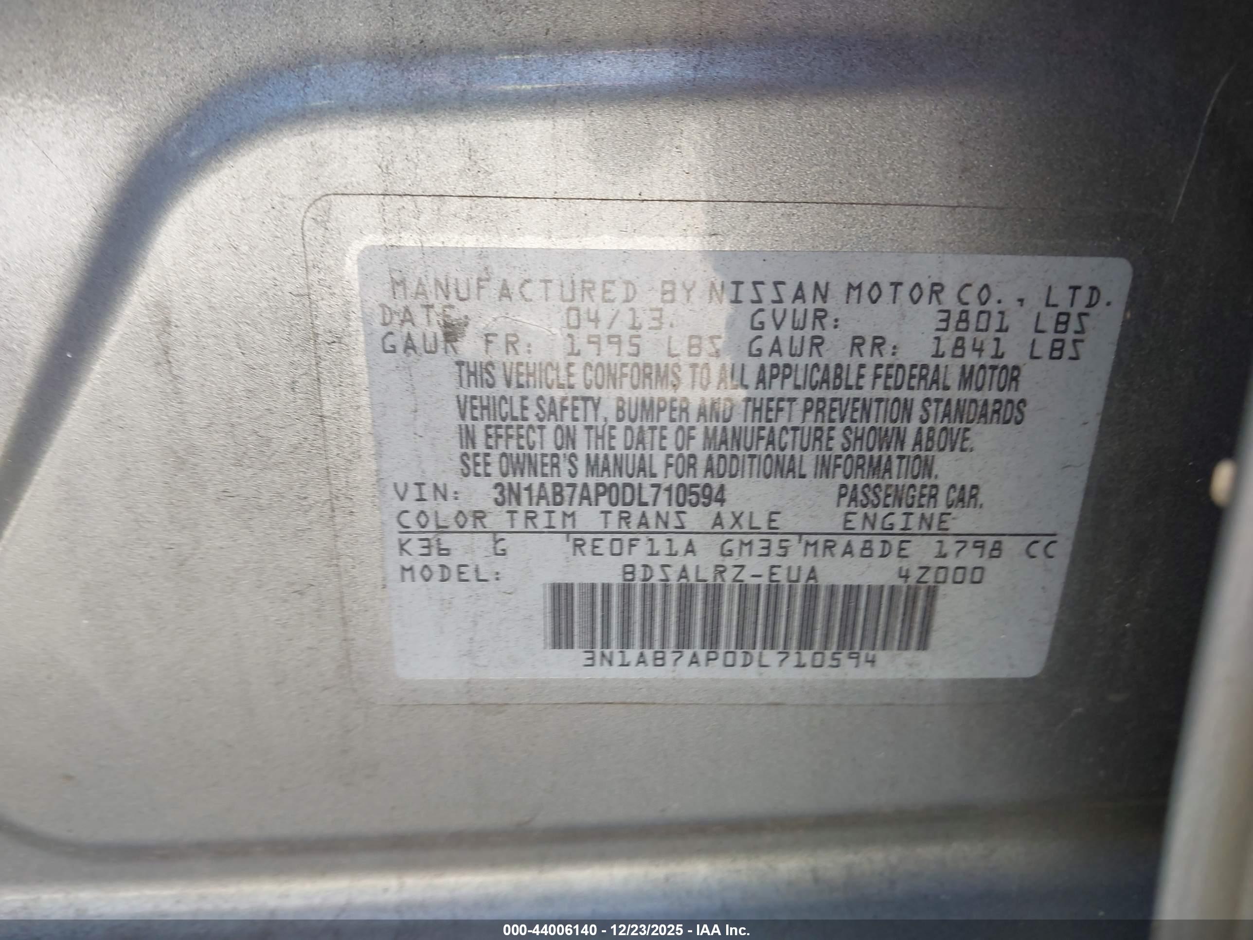 NISSAN SENTRA image 9