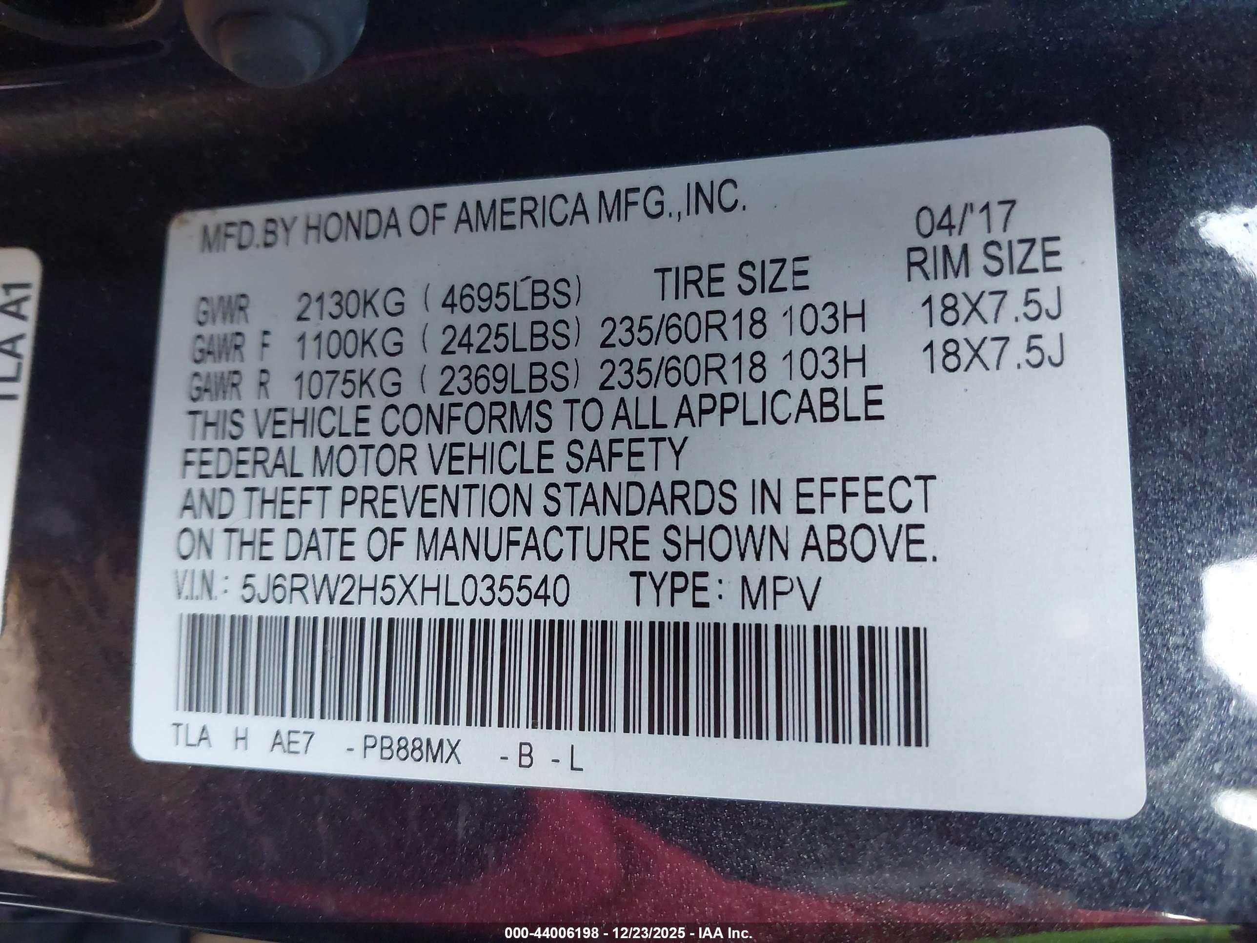 HONDA CR-V image 9