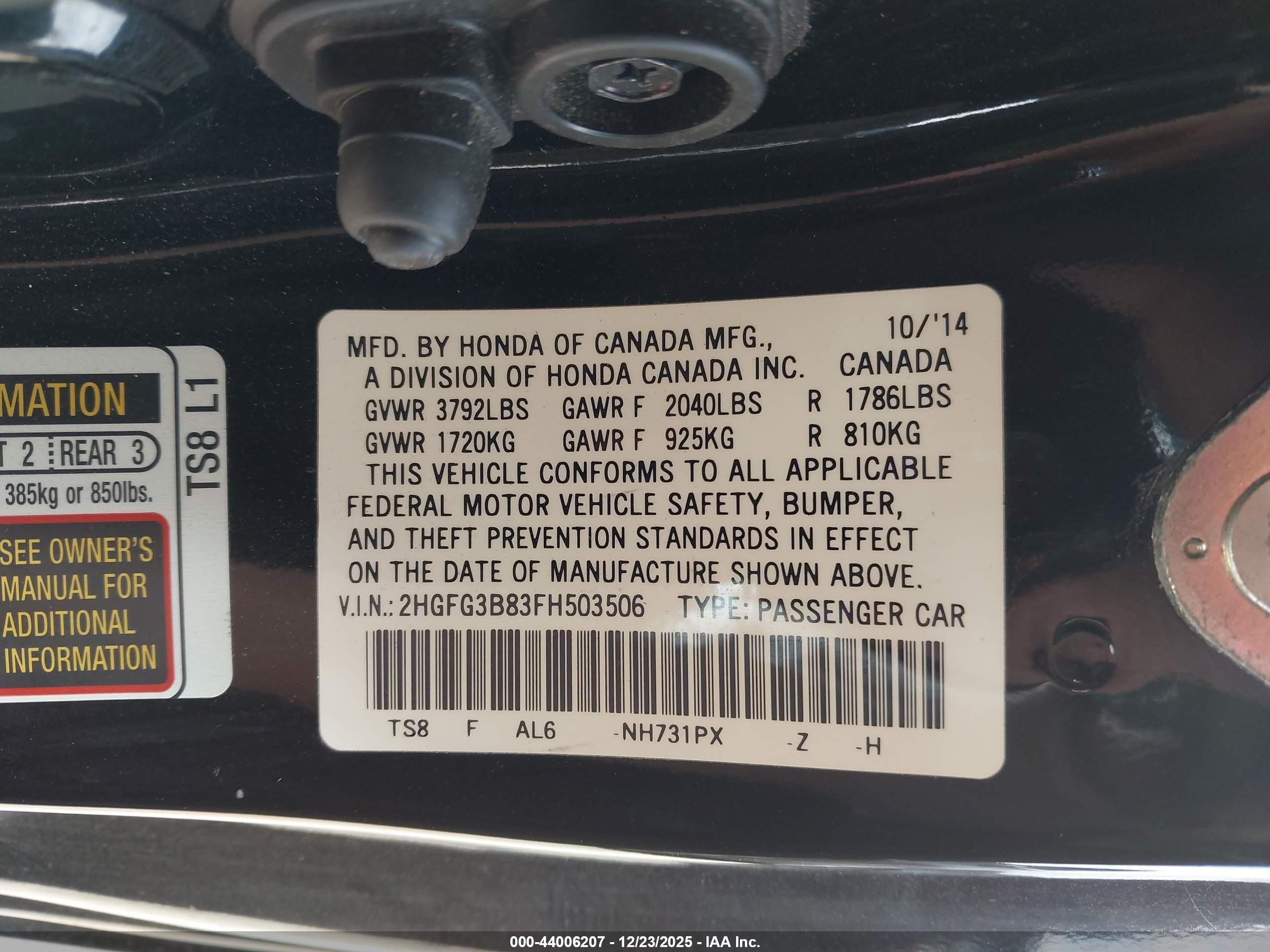 HONDA CIVIC image 9