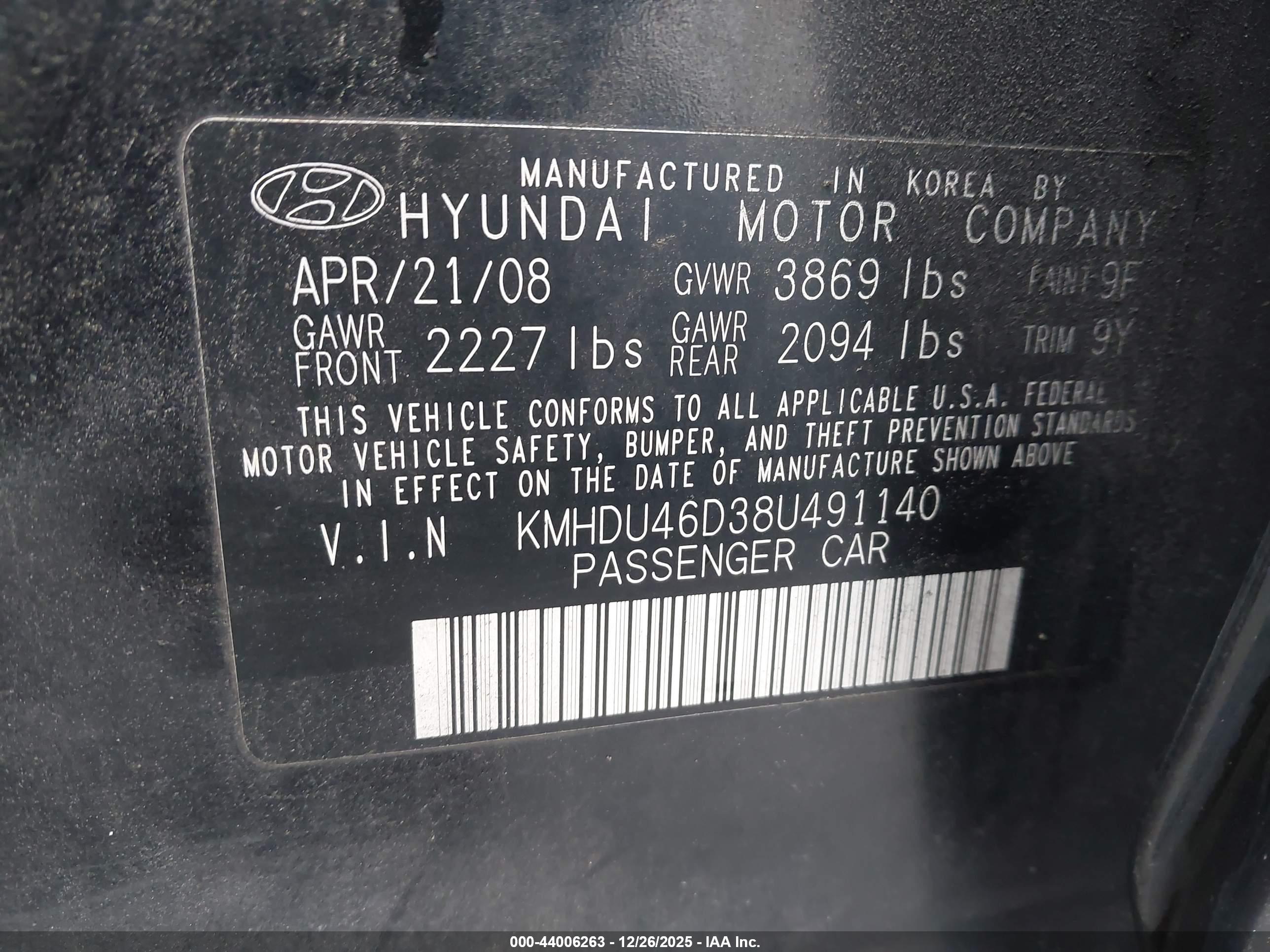 HYUNDAI ELANTRA image 9