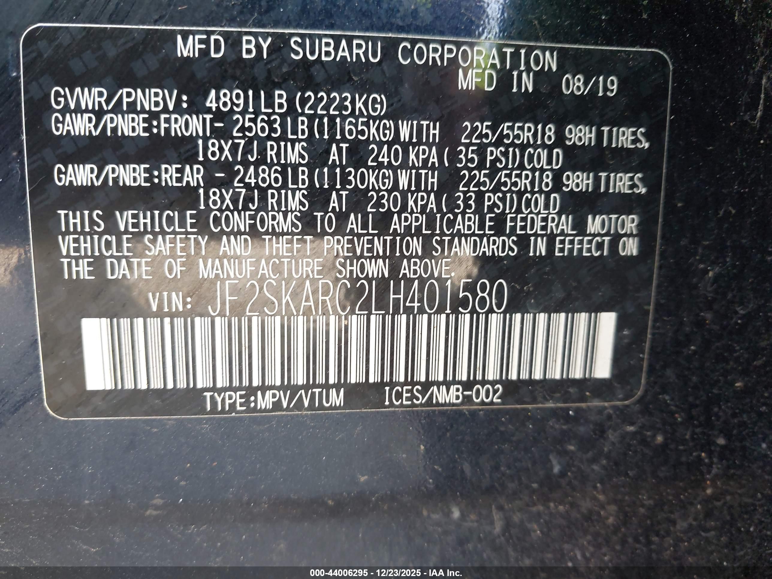SUBARU FORESTER image 9