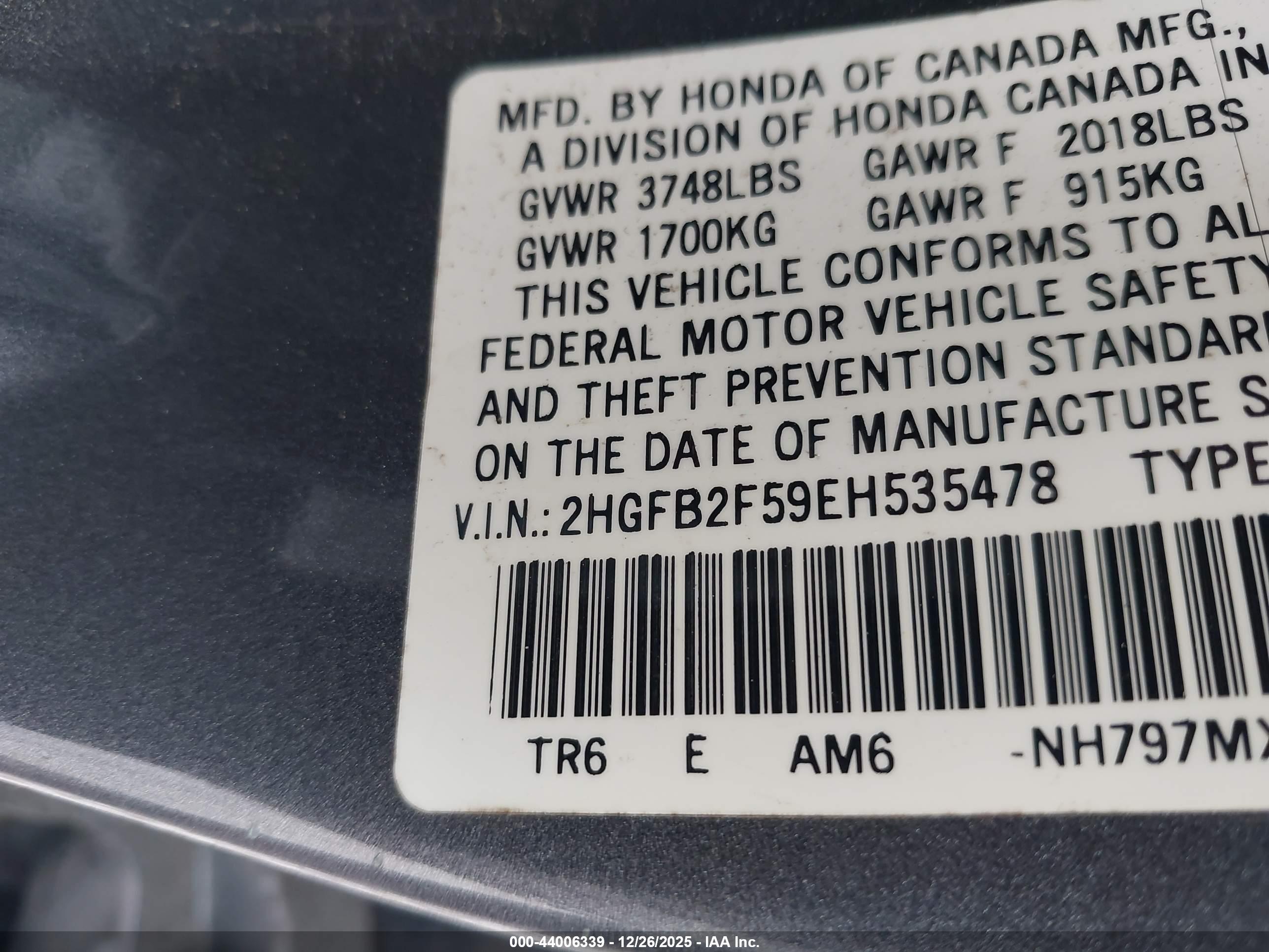 HONDA CIVIC image 9