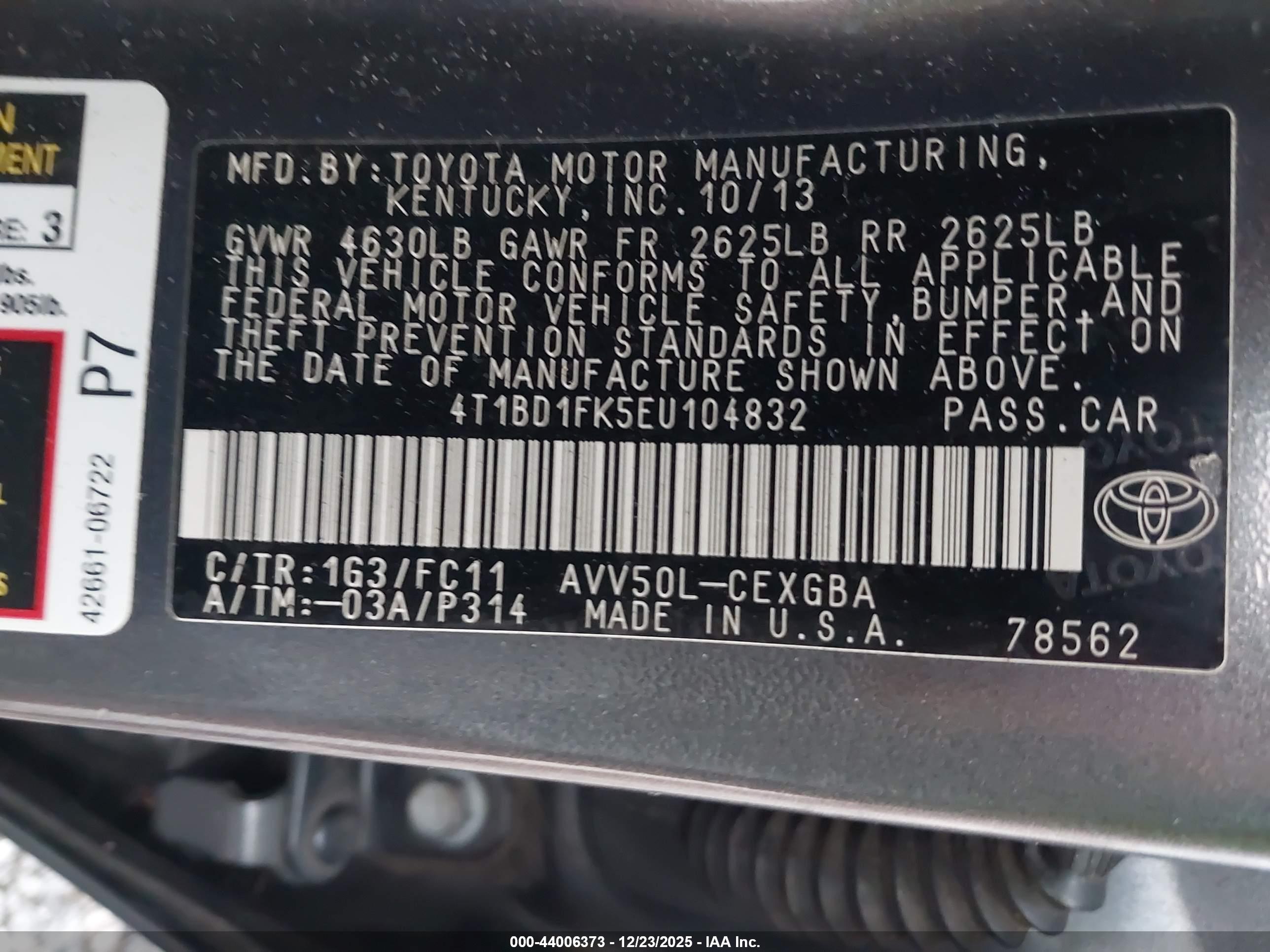 TOYOTA CAMRY image 9