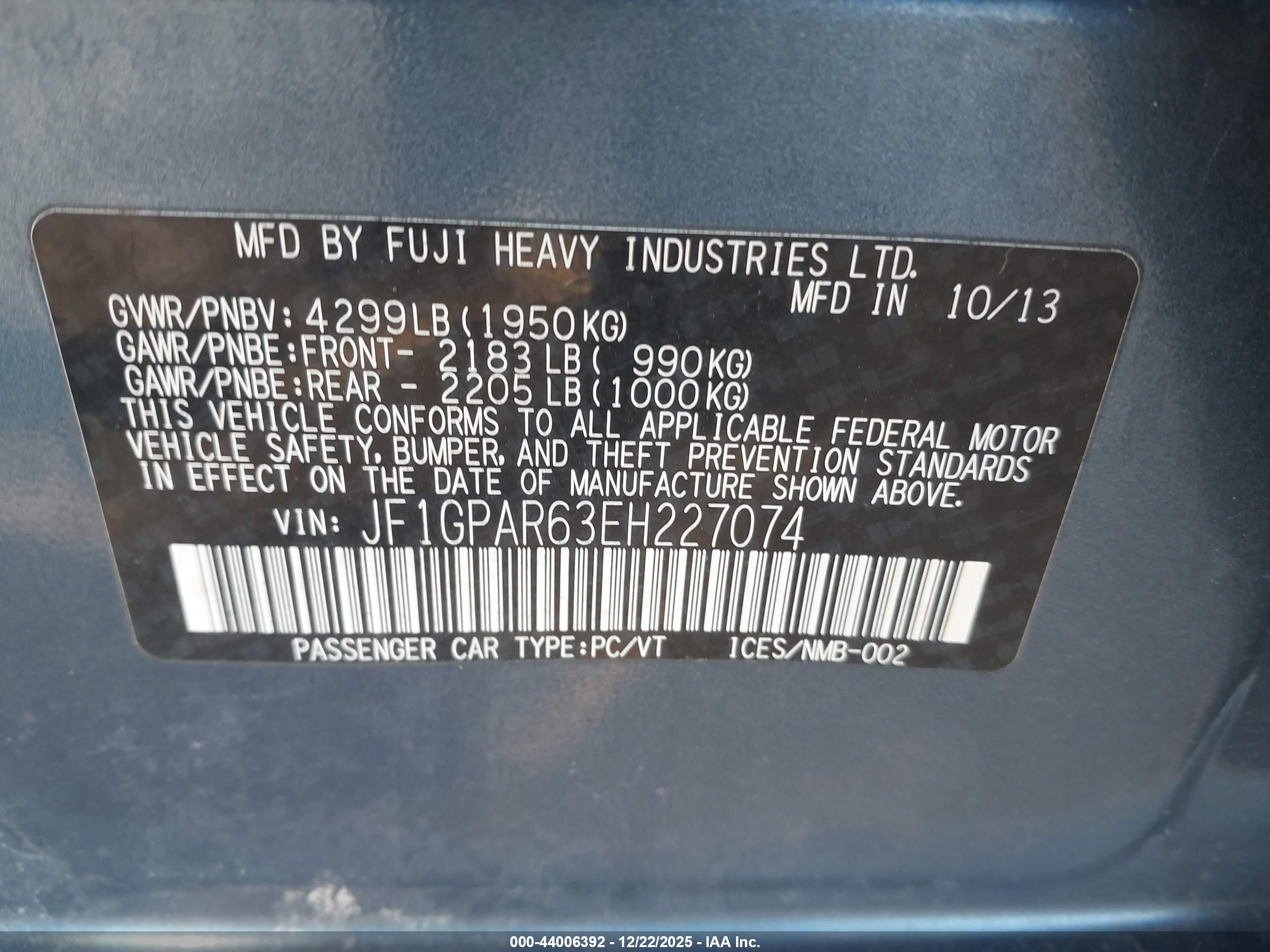 SUBARU IMPREZA image 9