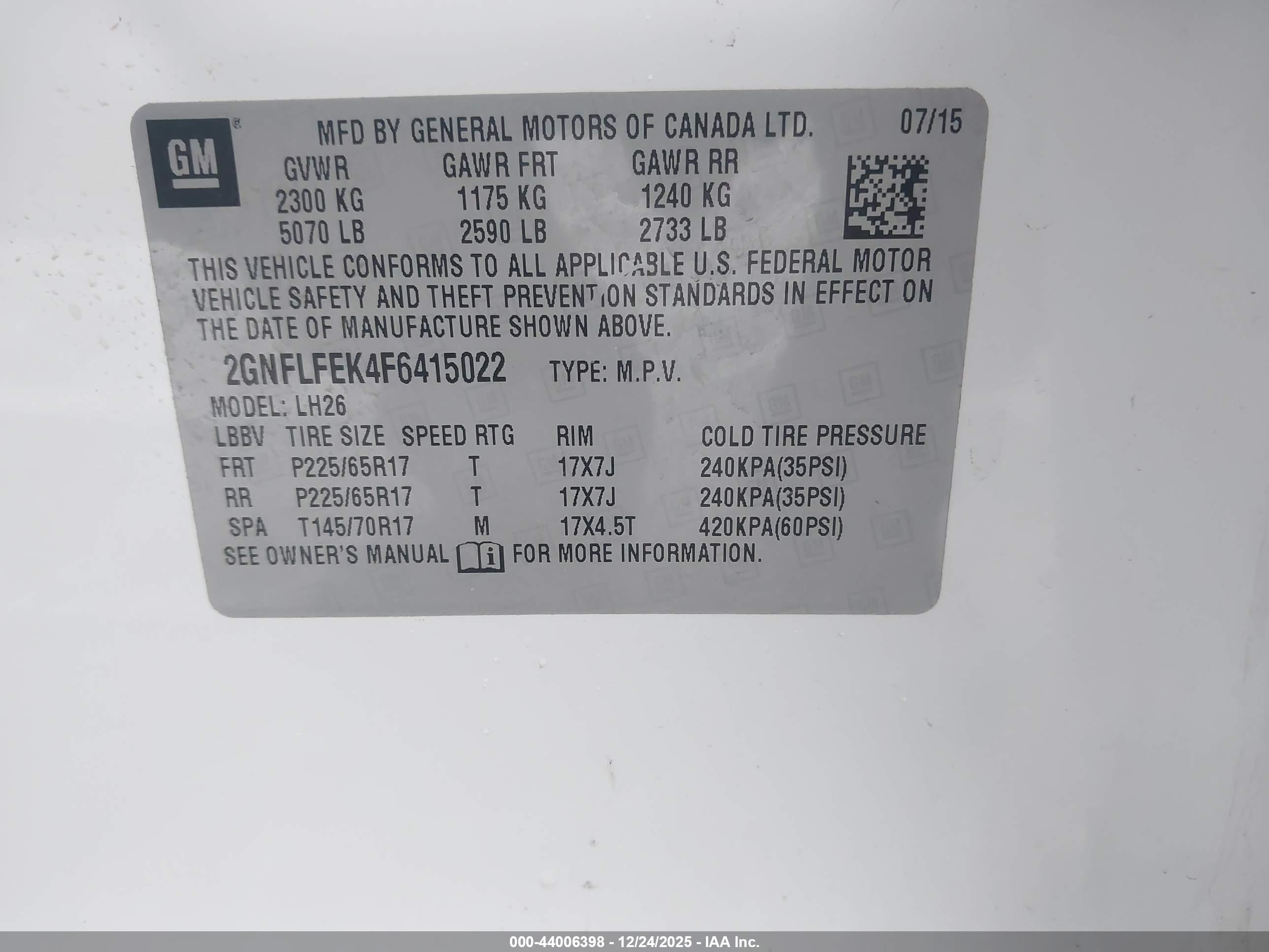 CHEVROLET EQUINOX image 9