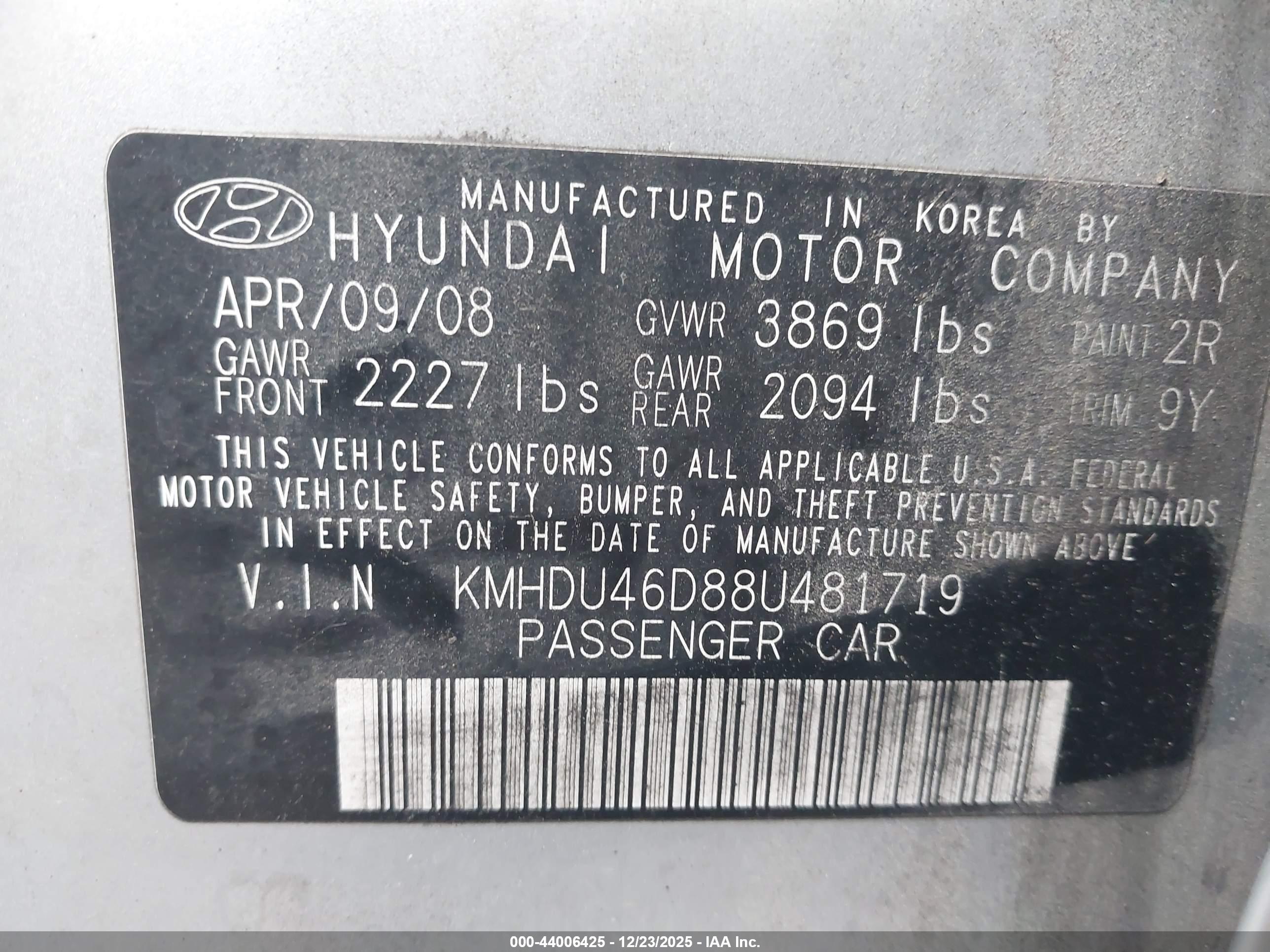 HYUNDAI ELANTRA image 9