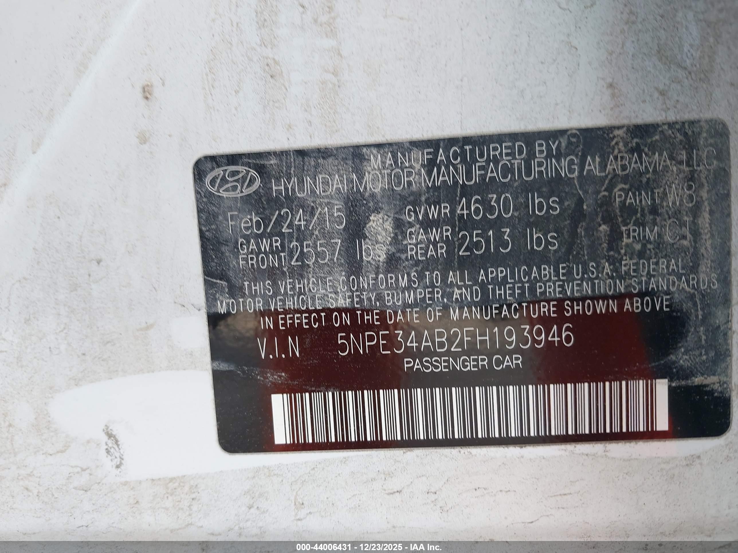 HYUNDAI SONATA image 9