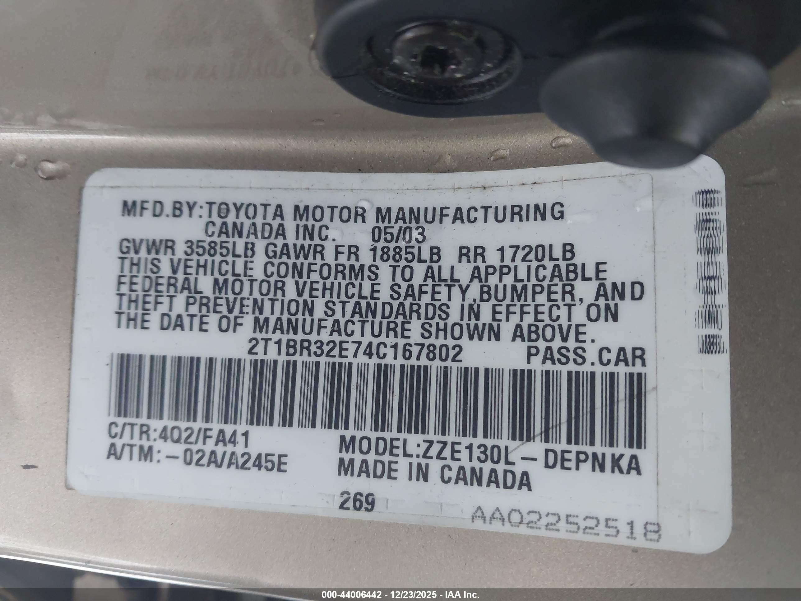TOYOTA COROLLA image 9