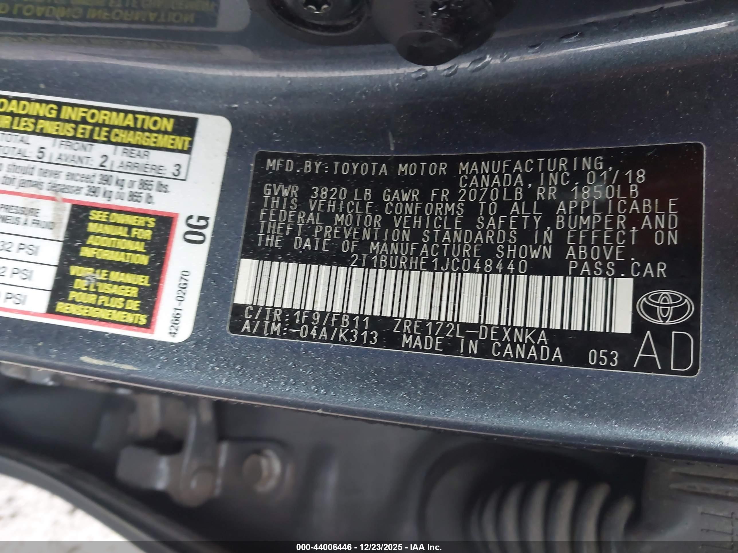 TOYOTA COROLLA image 9