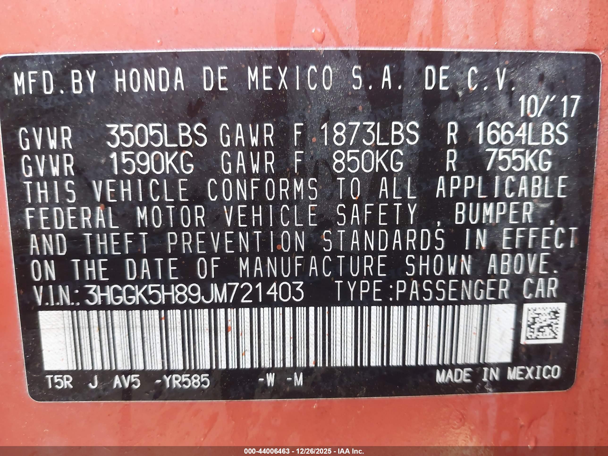 HONDA FIT image 9