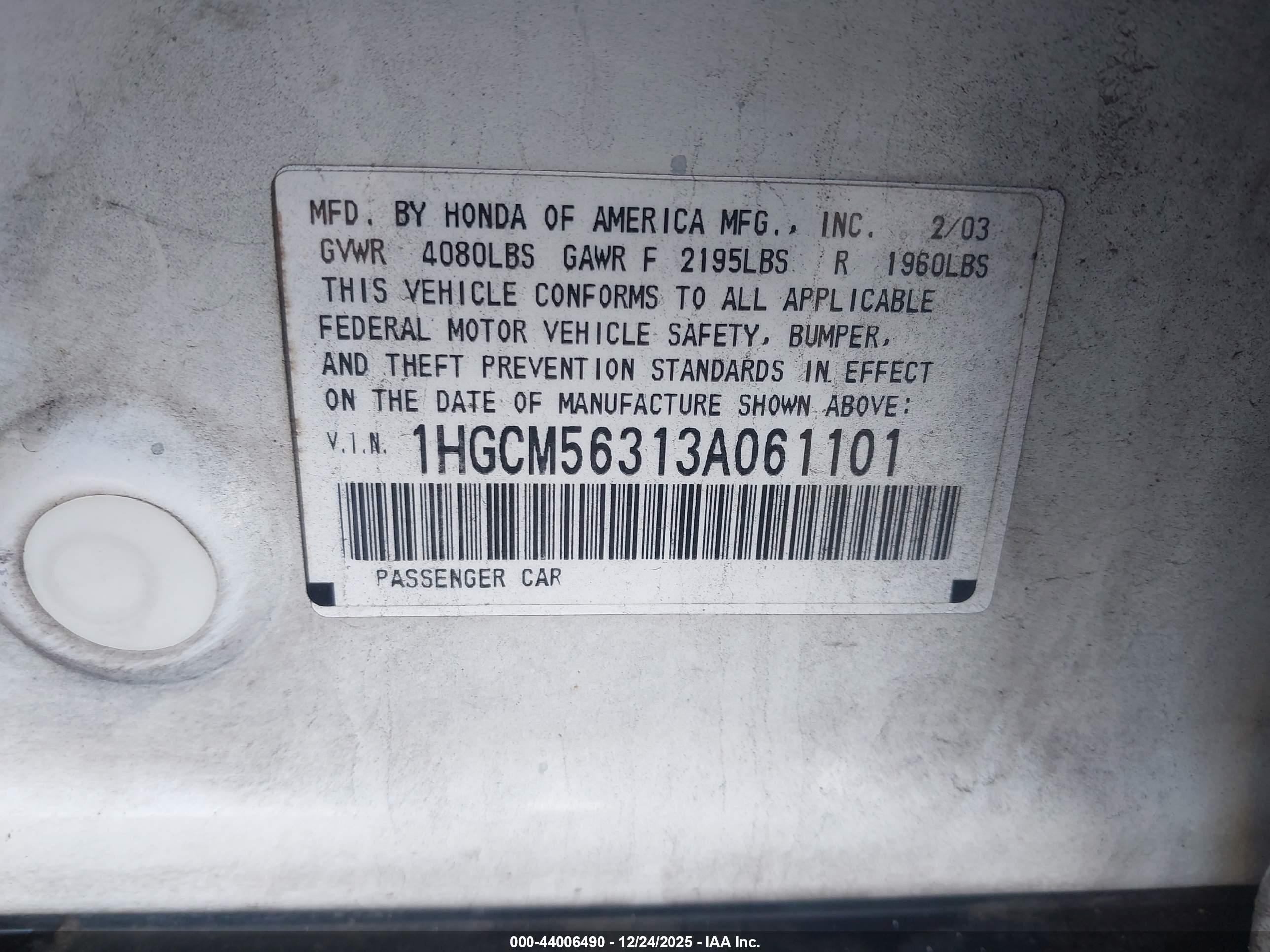 HONDA ACCORD image 9