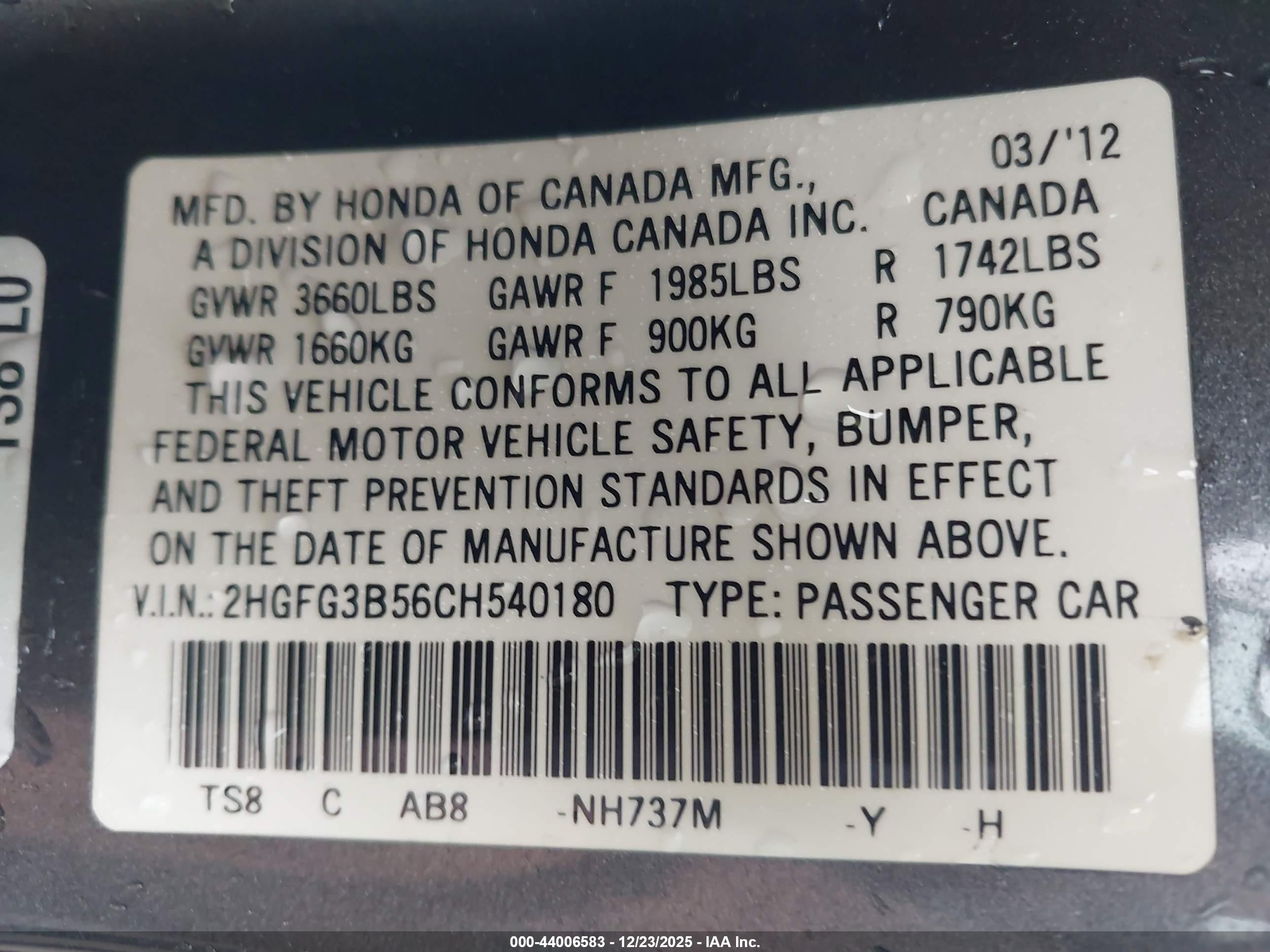 HONDA CIVIC image 9